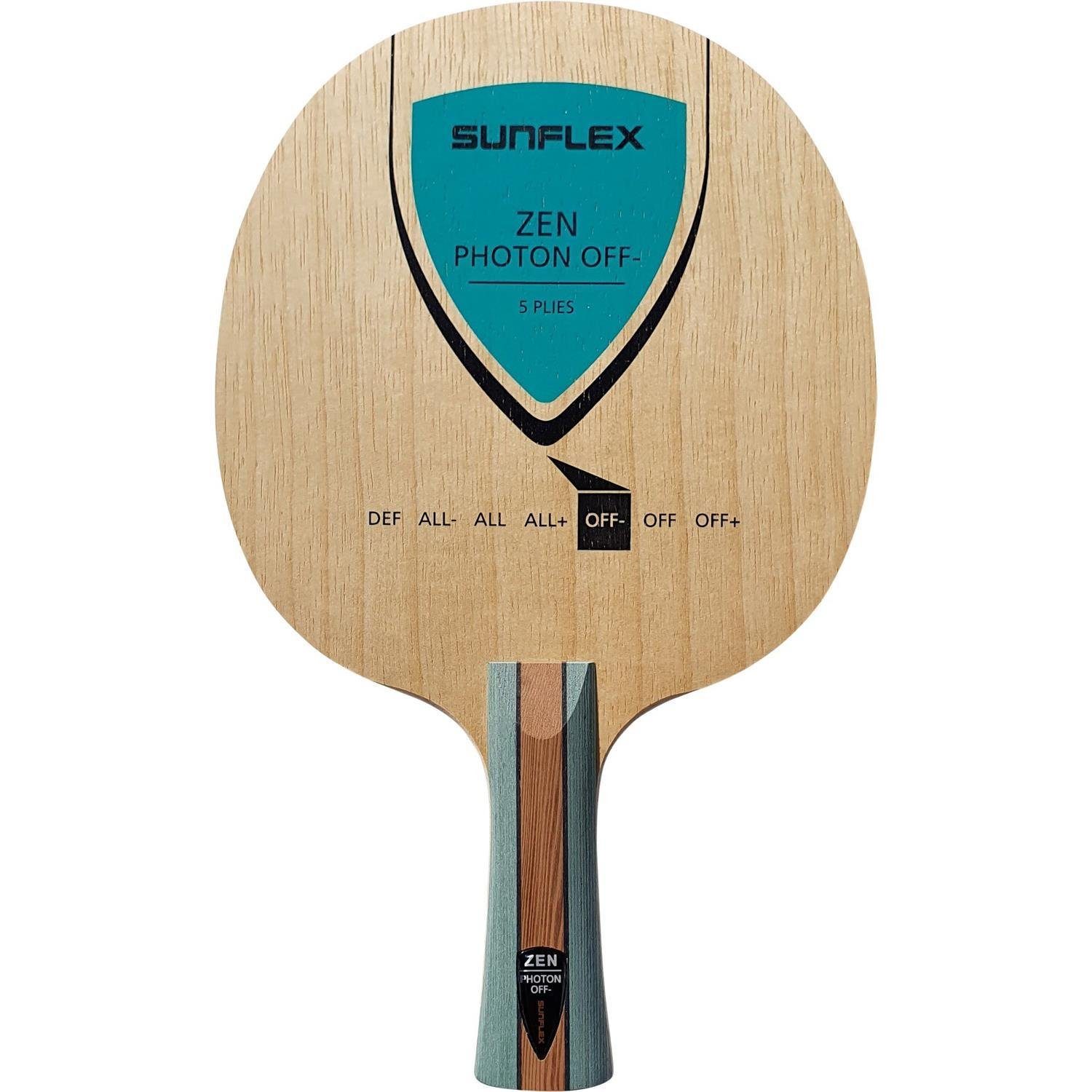 Tischtennisschläger Zen Photon Tischtennis-Holz konkaver Griff
