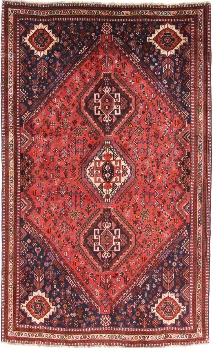Orientteppich Ghashghai 180x290 Handgeknüpfter Orientteppich / Perserteppich, Nain Trading, rechteckig, Höhe: 12 mm