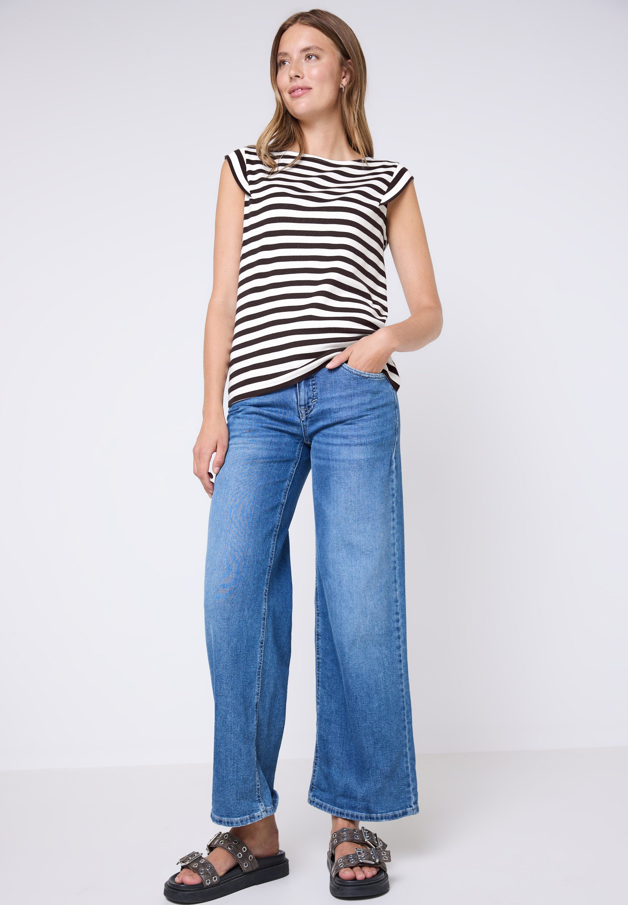 STREET ONE STUDIO Shirttop im soften Baumwoll-Mix – Bild 3 von 5