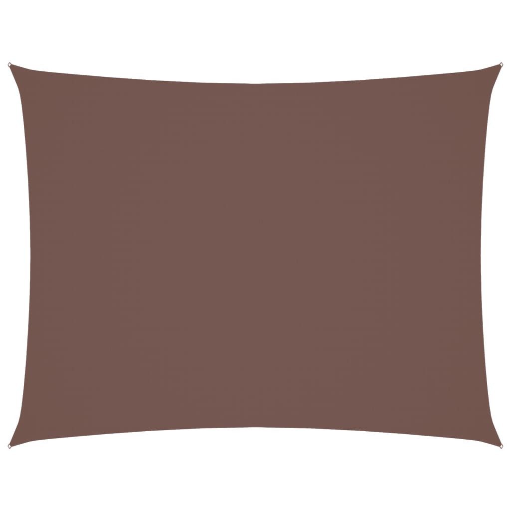 Sonnensegel Sonnensegel Oxford-Gewebe Rechteckig 3x4 m Braun