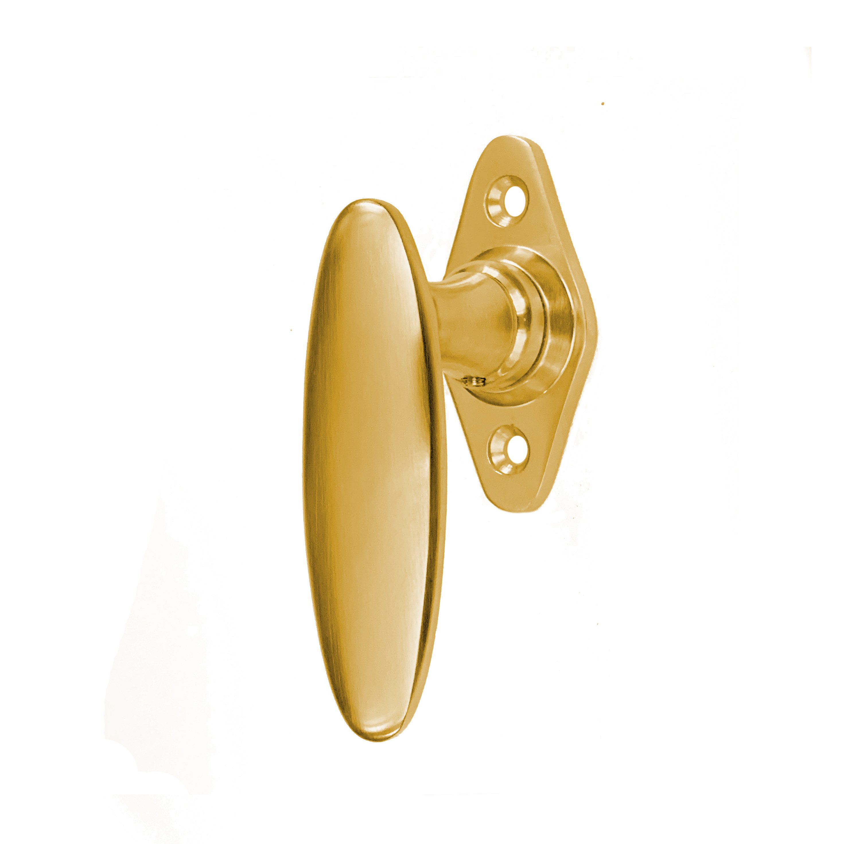 Antikas Fensterbeschlag Fenstergriff in Messing poliert - Fensterolive, Fensterbeschläge -