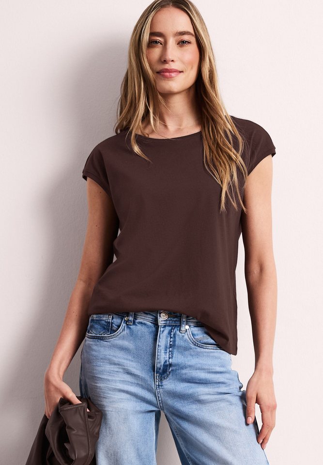 STREET ONE T-Shirt mit U-Boot-Ausschnitt