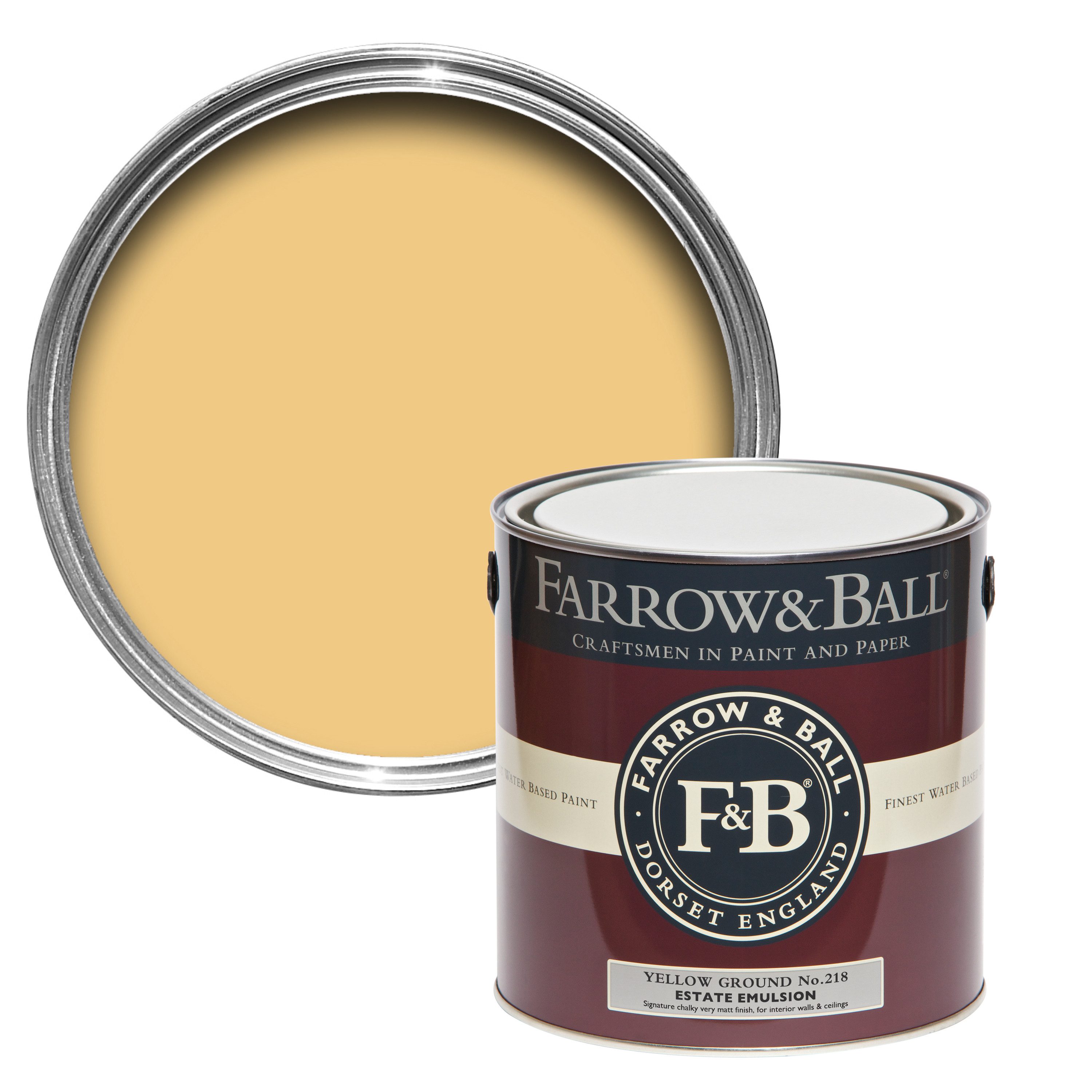 Wandfarbe Farrow and Ball - Yellow Ground 218