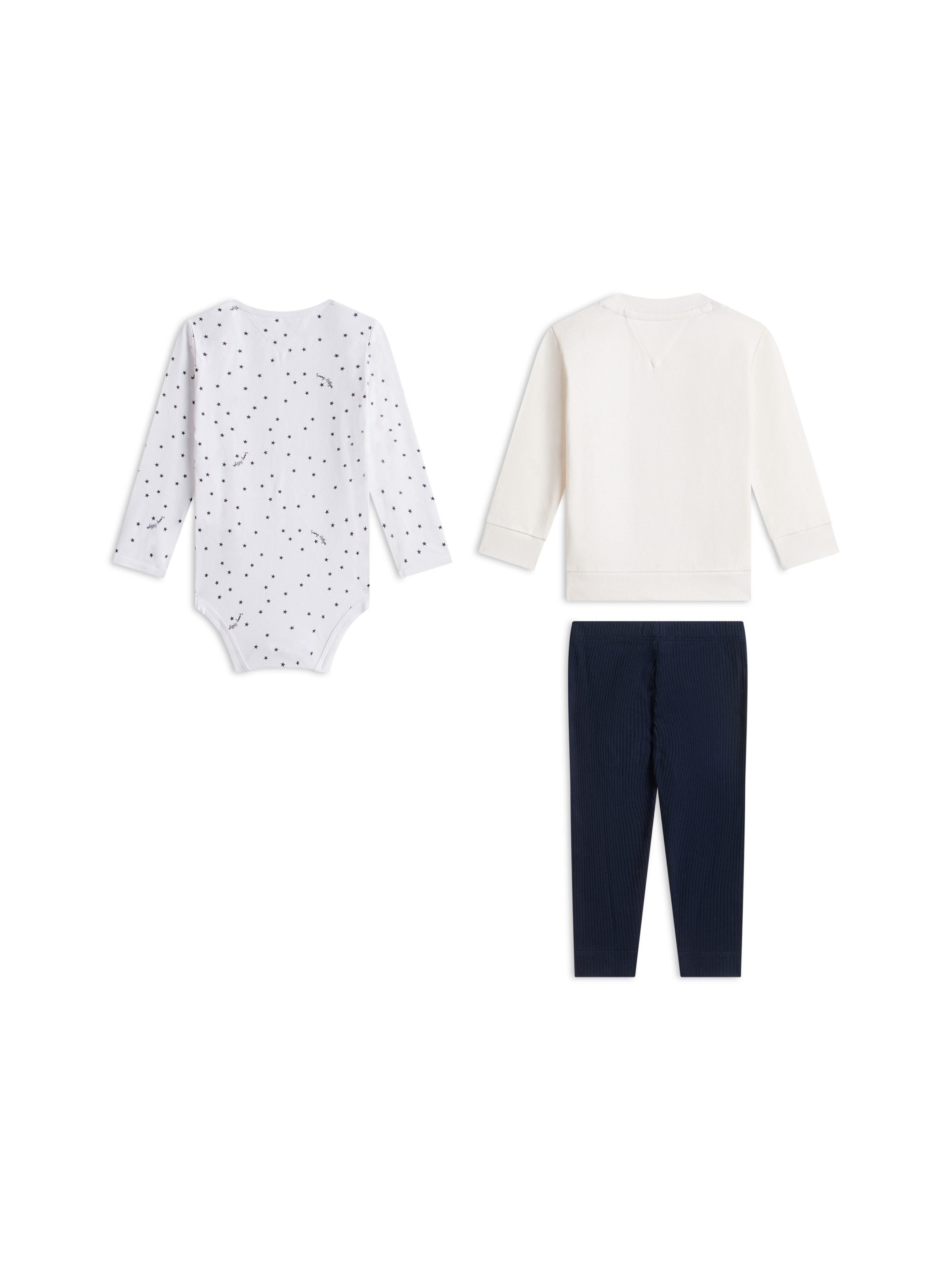 Tommy Hilfiger Neugeborenen-Geschenkset (Set, 3-tlg) Shirt, Body & Jerseyhose für Babys – Bild 4 von 5