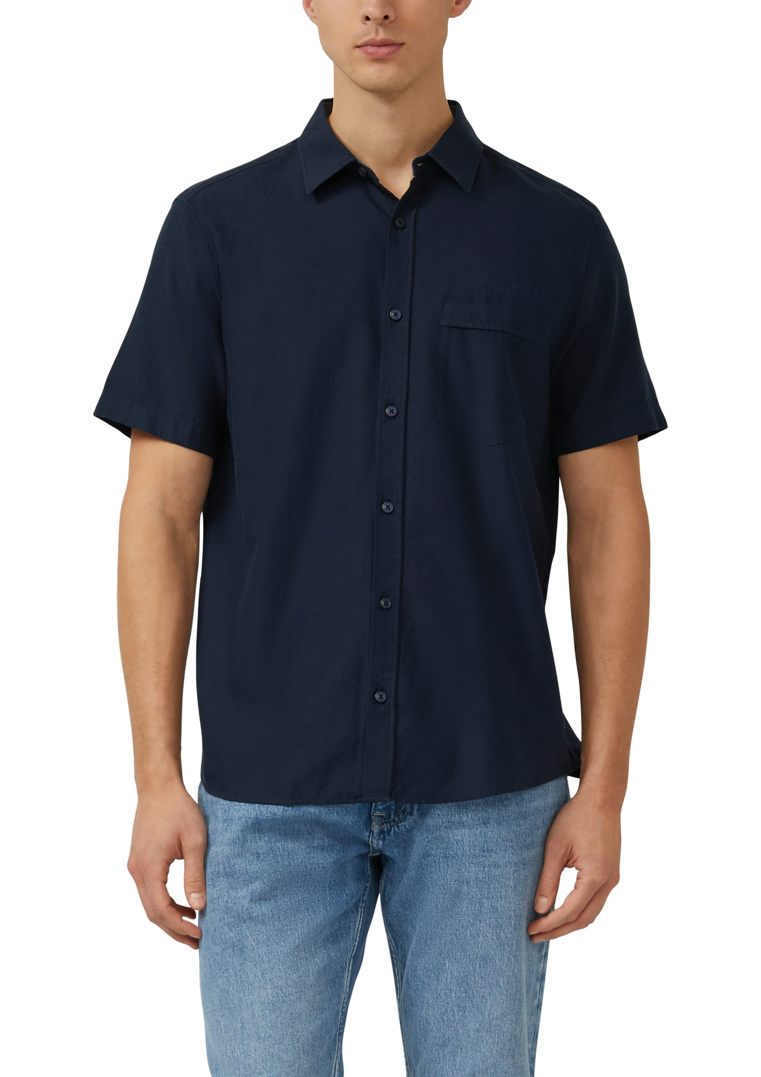 s.Oliver Kurzarmhemd mit Knopfleiste und Brusttasche