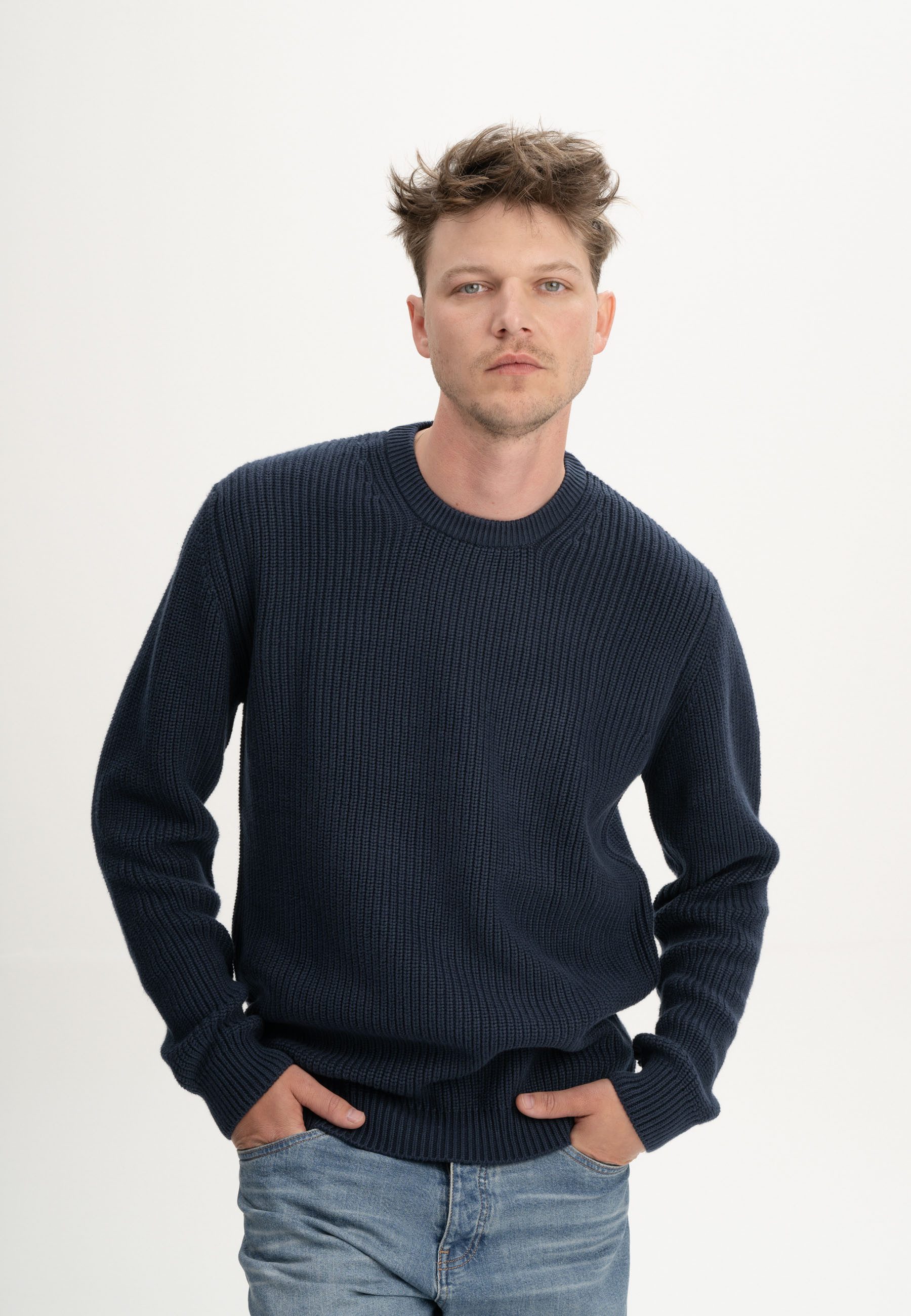 MELA Strickpullover Strickpullover Style RAVI Rippbündchen