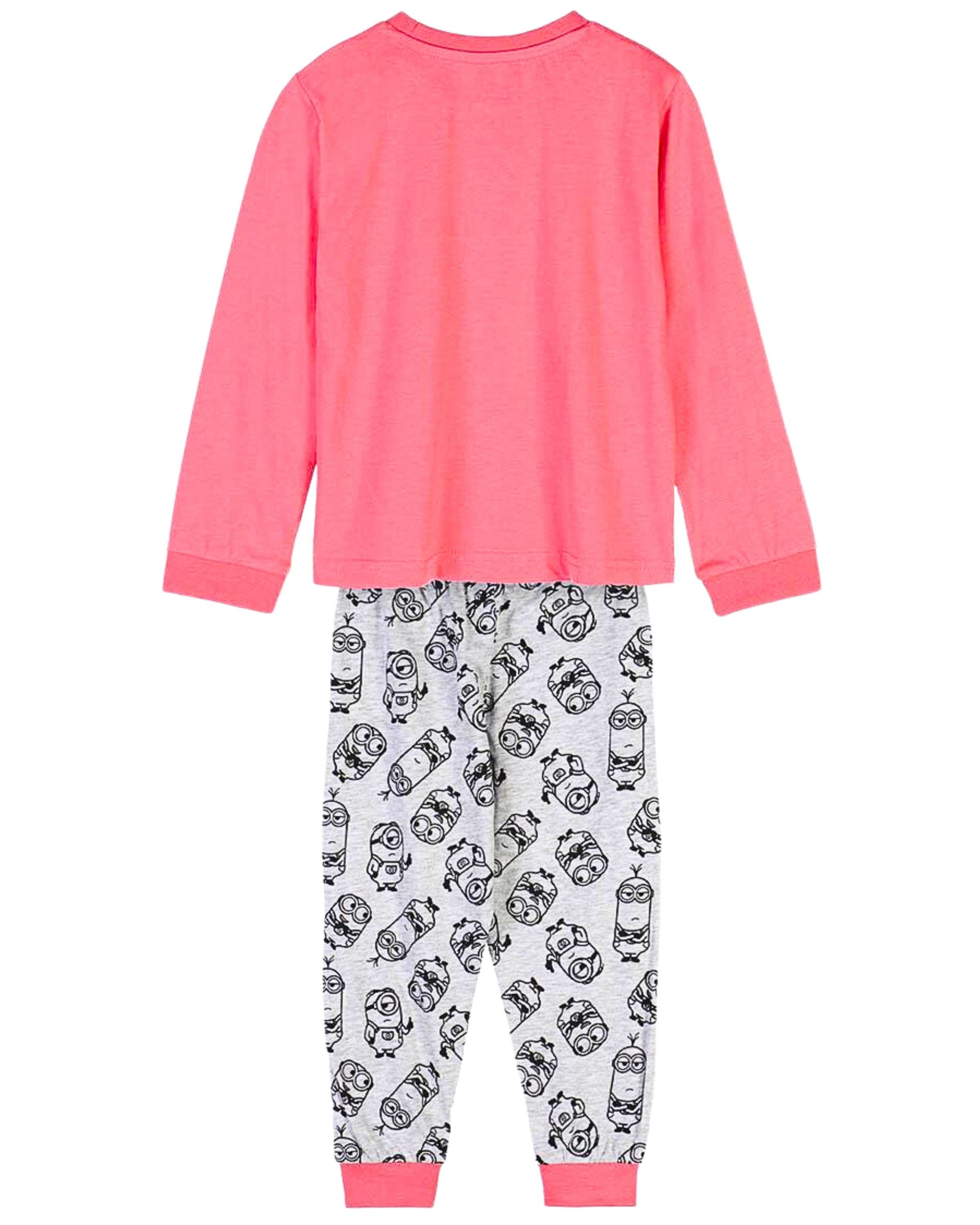 Minions Schlafanzug Bob & cm 104-152 Pyjama tlg) Mädchen Gr. (2 langarm Teddy