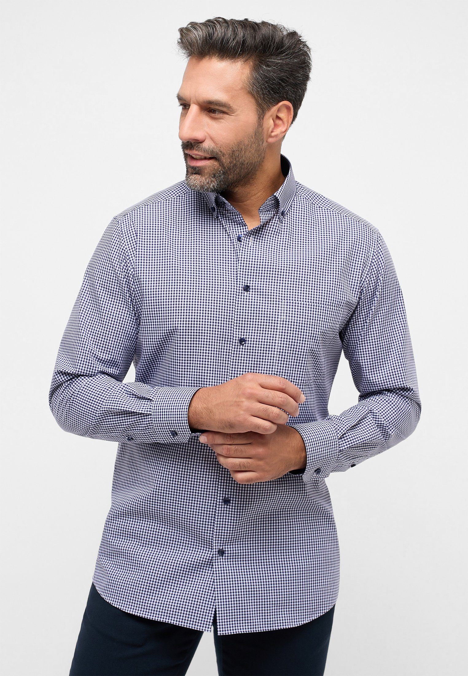 Eterna Langarmhemd MODERN FIT NON IRON (bügelfrei)