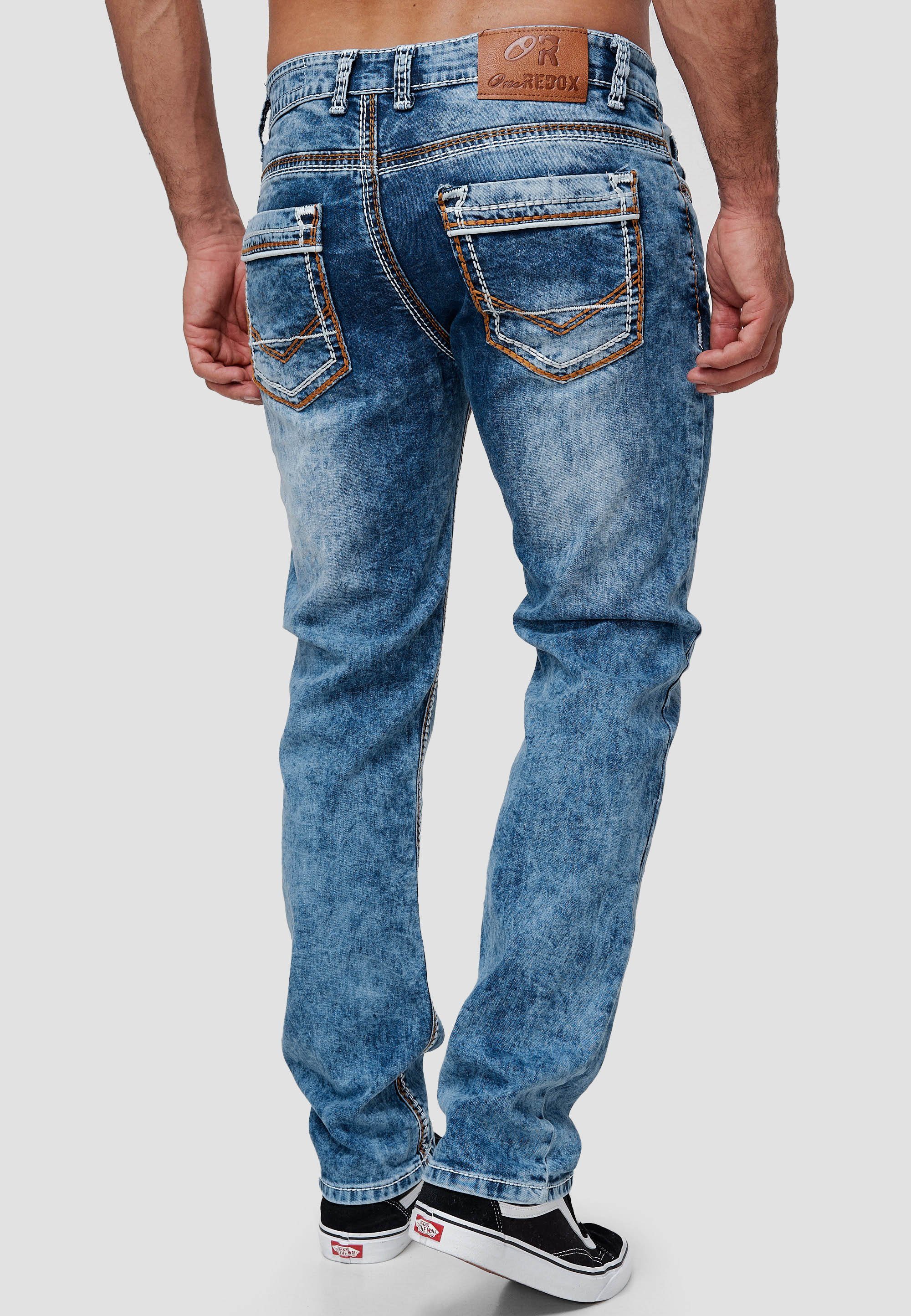 Code47 Regular-fit-Jeans Jeans verschiedene Modelle Gold Blau 5181