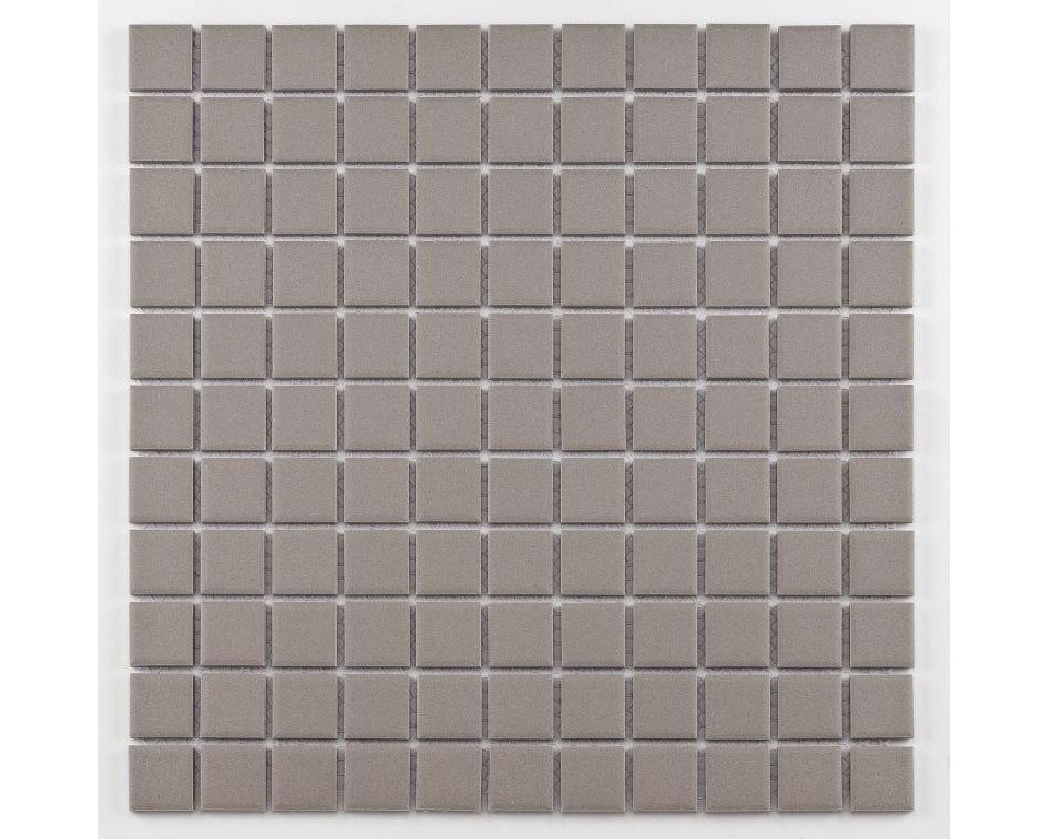 KNG Mosaikfliesen Mosaikfliese Mini 30 x 30 cm hellgrau Steinmaß:, Keramik, Grau