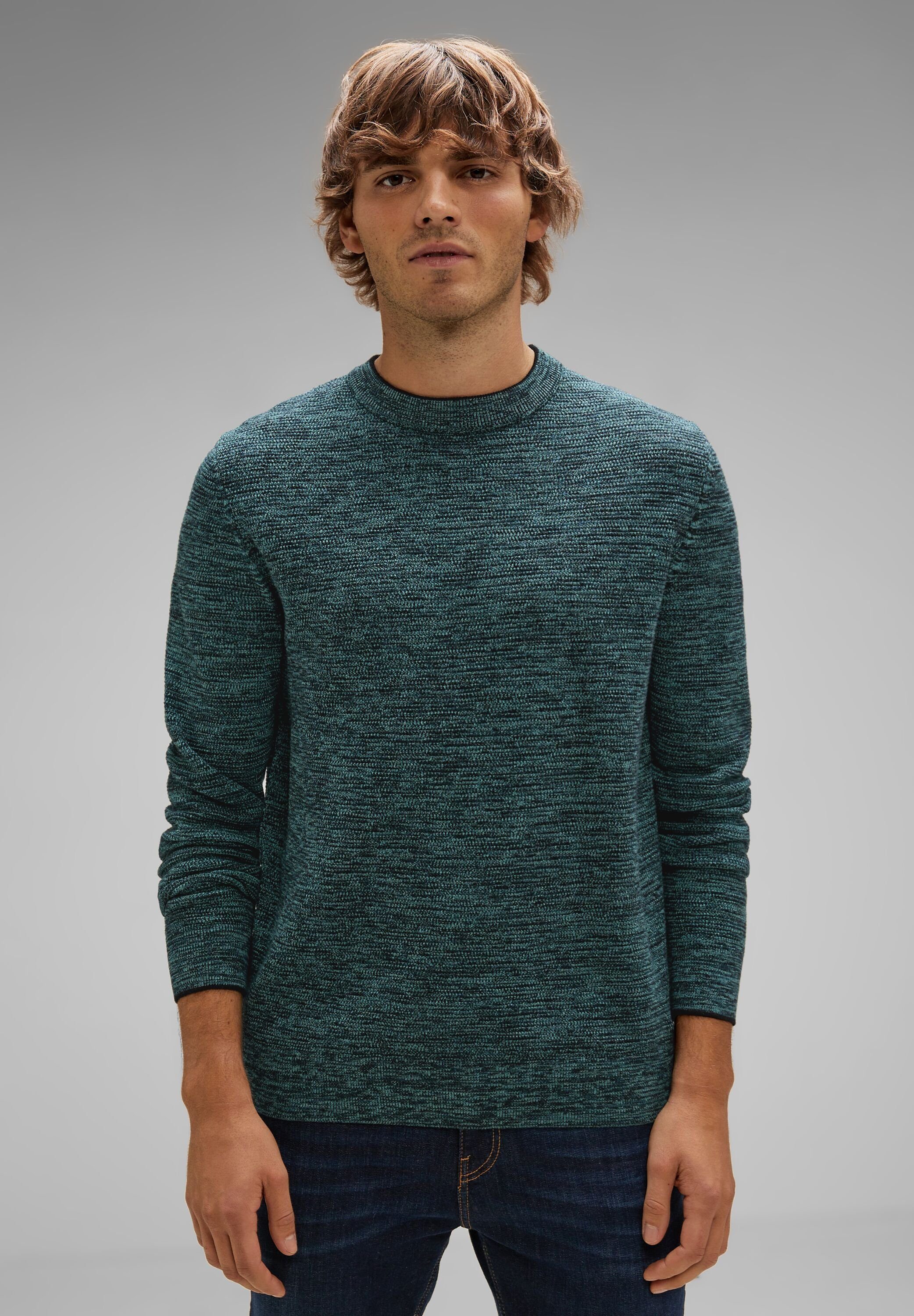 Damen Pullover Oversize Strick - Winterpullover Aus Baumwoll-Wolle-Mix