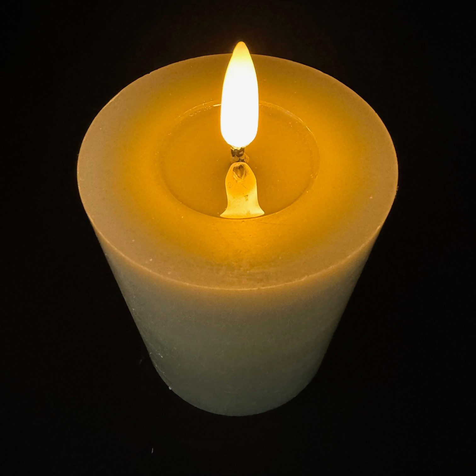 Online-Fuchs LED-Kerze 6er Set LED-Kerzen aus Echtwachs mit realistischer F günstig online kaufen