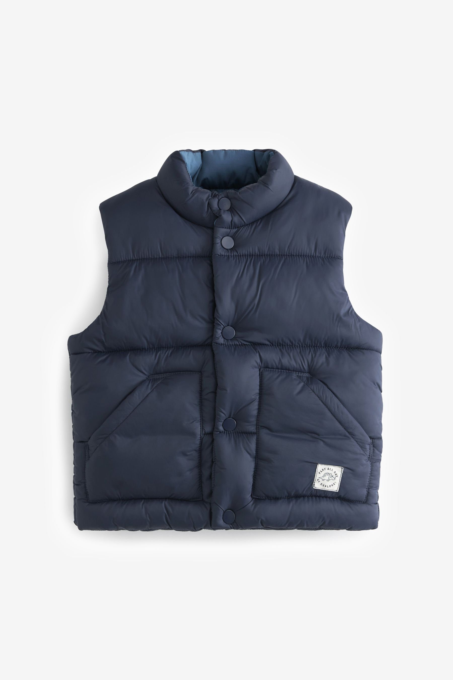 Weste Next Steppweste Gesteppte (1-tlg) Navy Blue