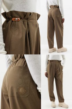 MONCLER Paperbag-Hose MONCLER Paperbag Trousers Edit Hose Twill wide-leg Lounge Pants New XS