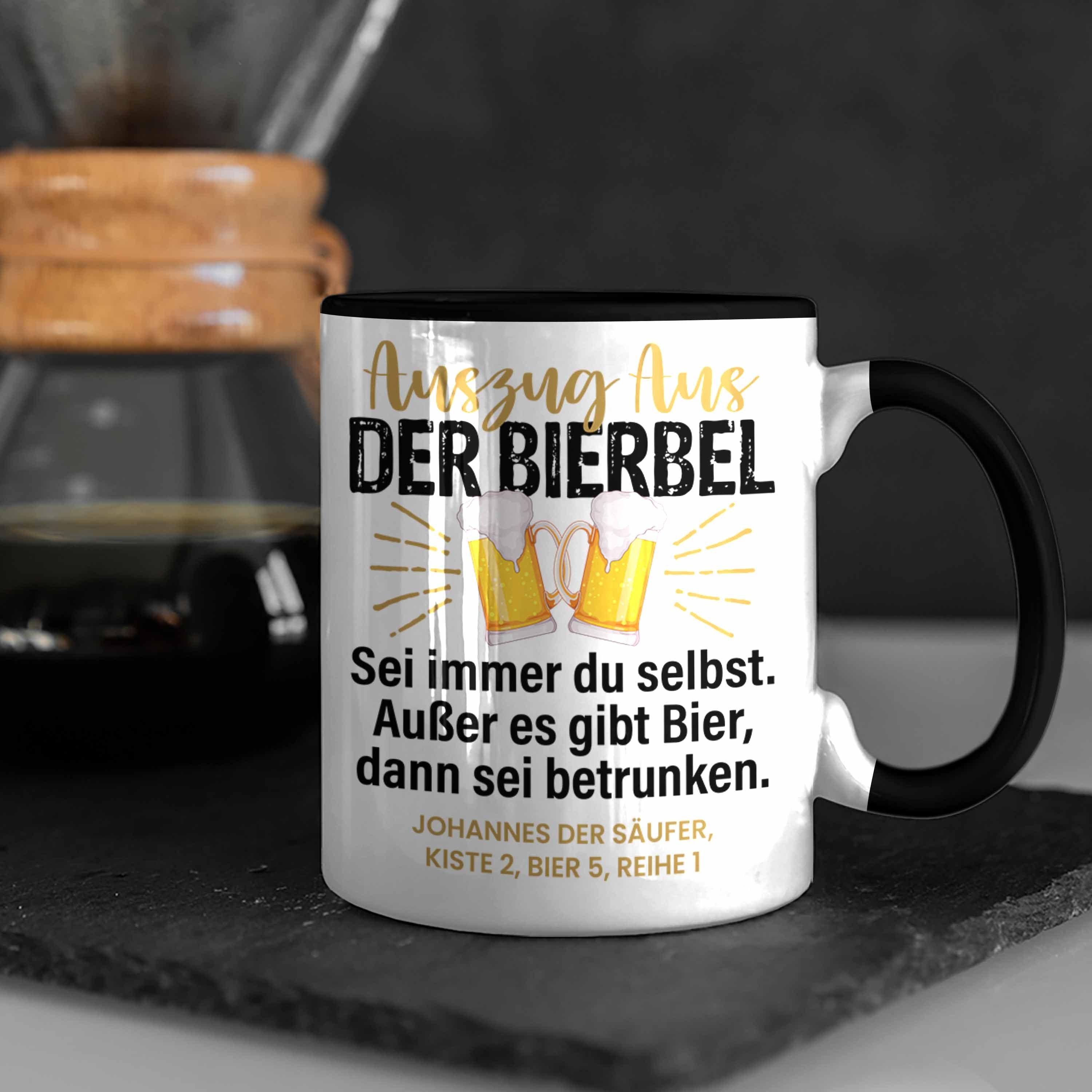 Spruch Tasse Trendation Lustiger Biertrinker Bierbel Humor Geschenkidee Schwarz Tasse Geschenk