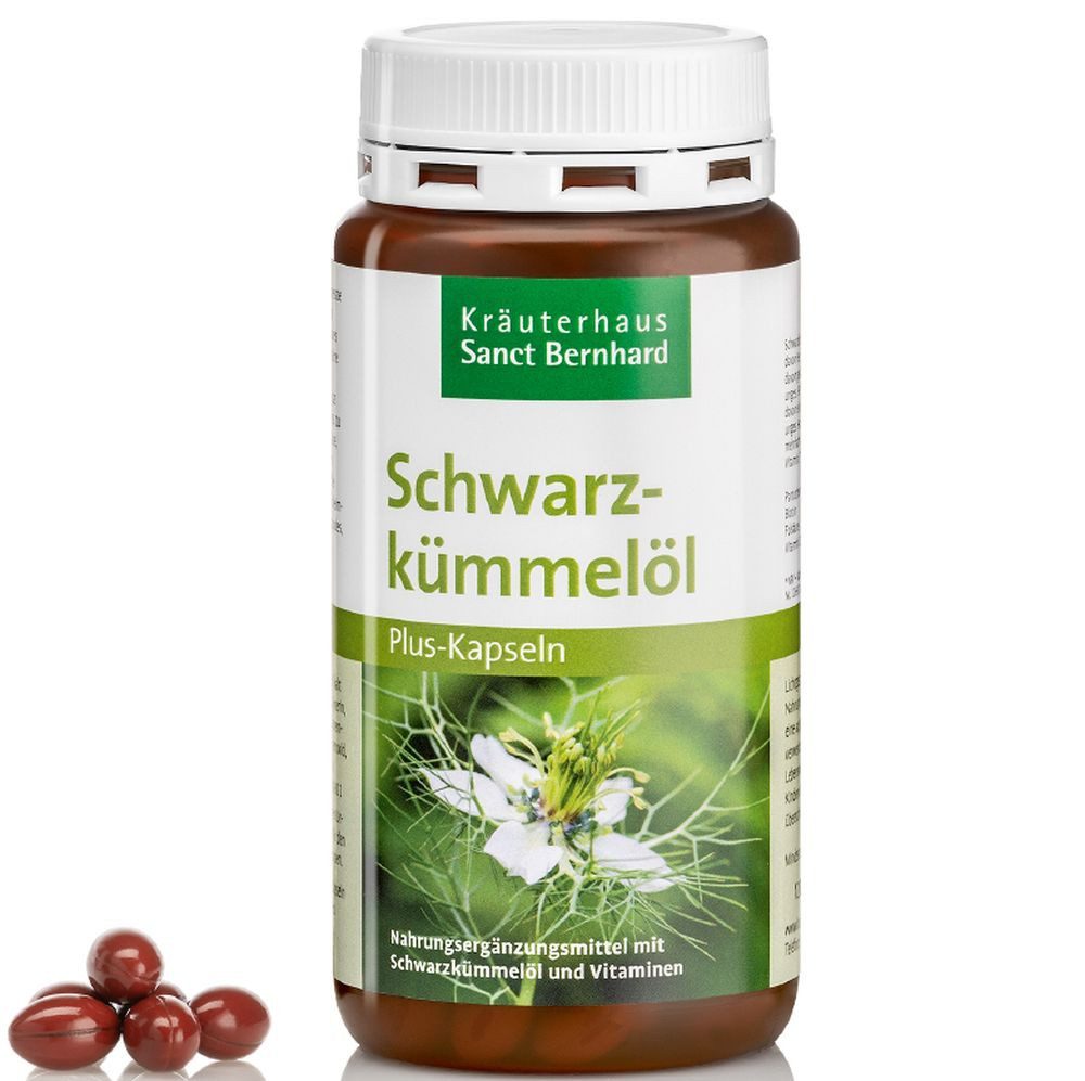 Sanct Bernhard Sanct Bernhard Schwarzkümmelöl-Plus-Kapseln - 180 Kapseln Kapseln