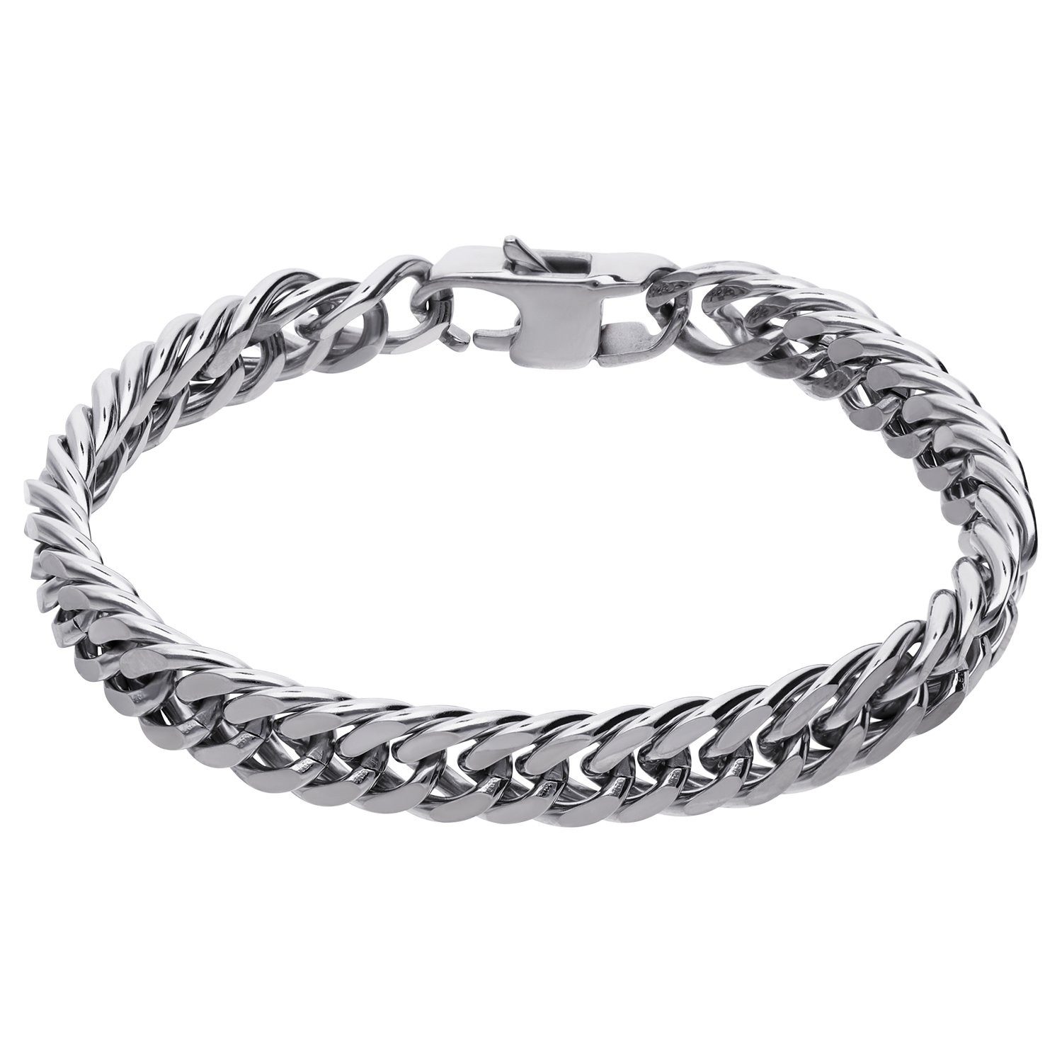 LUCARDI Gliederarmband Armband - Stahl - Silber - Kinder