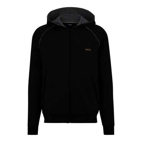 BOSS Sweatjacke Mix&Match Jacket H mit BOSS-Logo auf der Brust