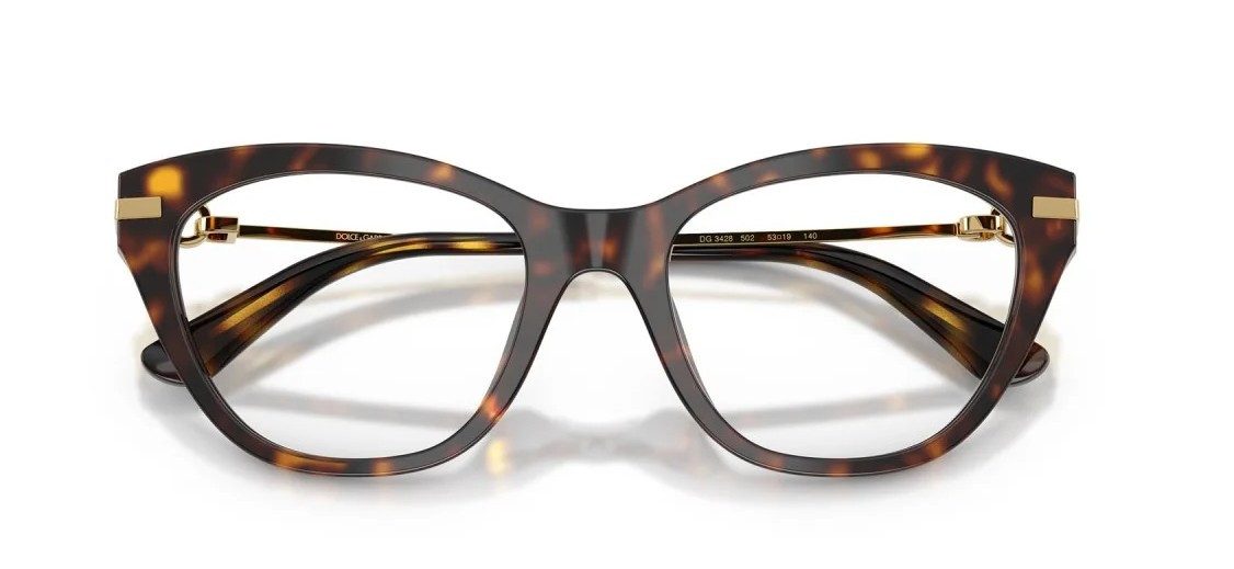 DOLCE & GABBANA Brillengestell DOLCE & GABBANA Brillenfassung Brillengestell Eyeglasses DG 3428 502