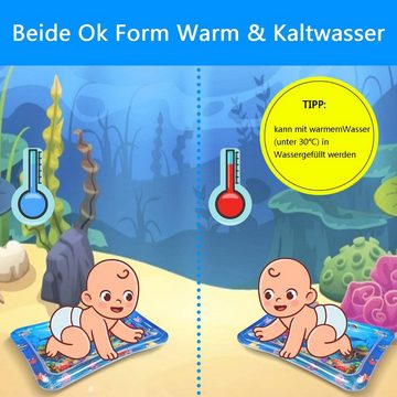 HYTIREBY Planschbecken Spielmatte babys Wassermatte Spielzeug zur sensorischen Entwicklung, (1-tlg), Baby-Geschenke, Wasserspielmatte Sensorisches Spielzeug