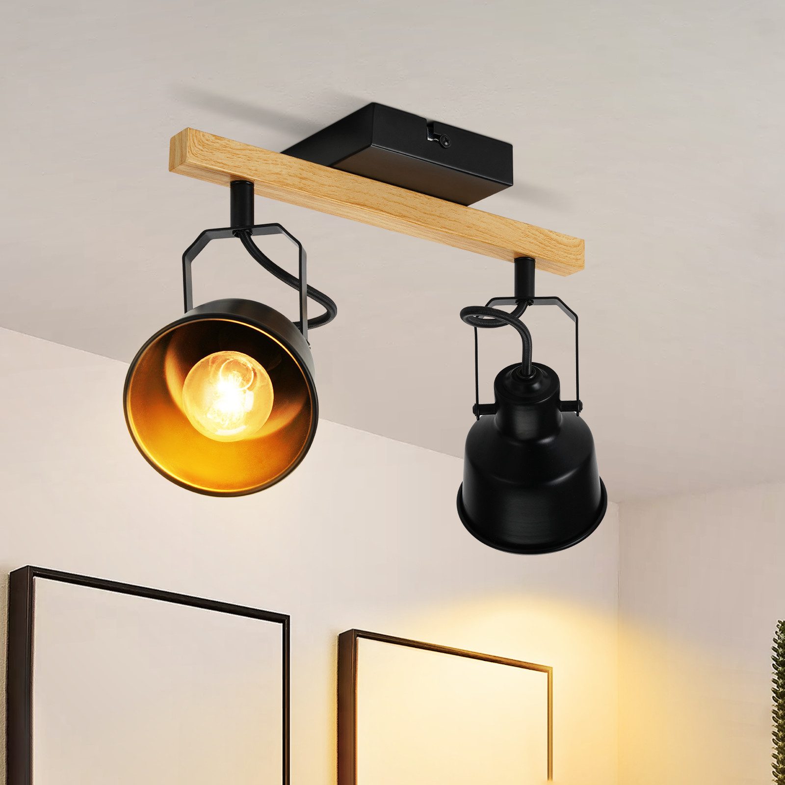 ZMH Deckenstrahler 2/3/4 Flammig 350° Schwenkbar günstig online kaufen