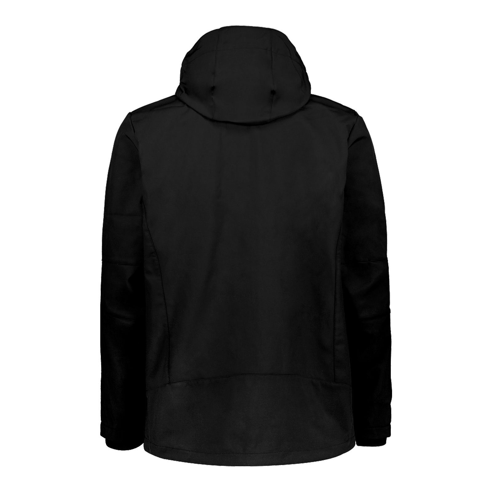 Hood CMP Softshelljacke mit Kapuze Jacket Zip Man black abnehmbarer U901