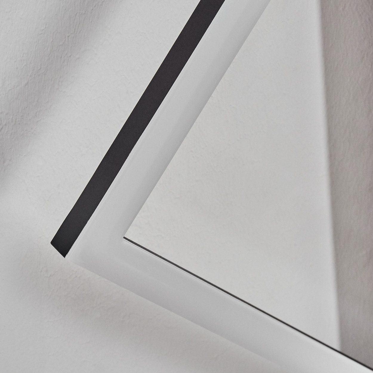 hofstein Wandleuchte Wandlampe aus Metall/Kunststoff in Holzoptik/Schwarz/Weiß, ohne Leuchtmittel, 3000 Kelvin, 24 Watt, 3320 Lumen