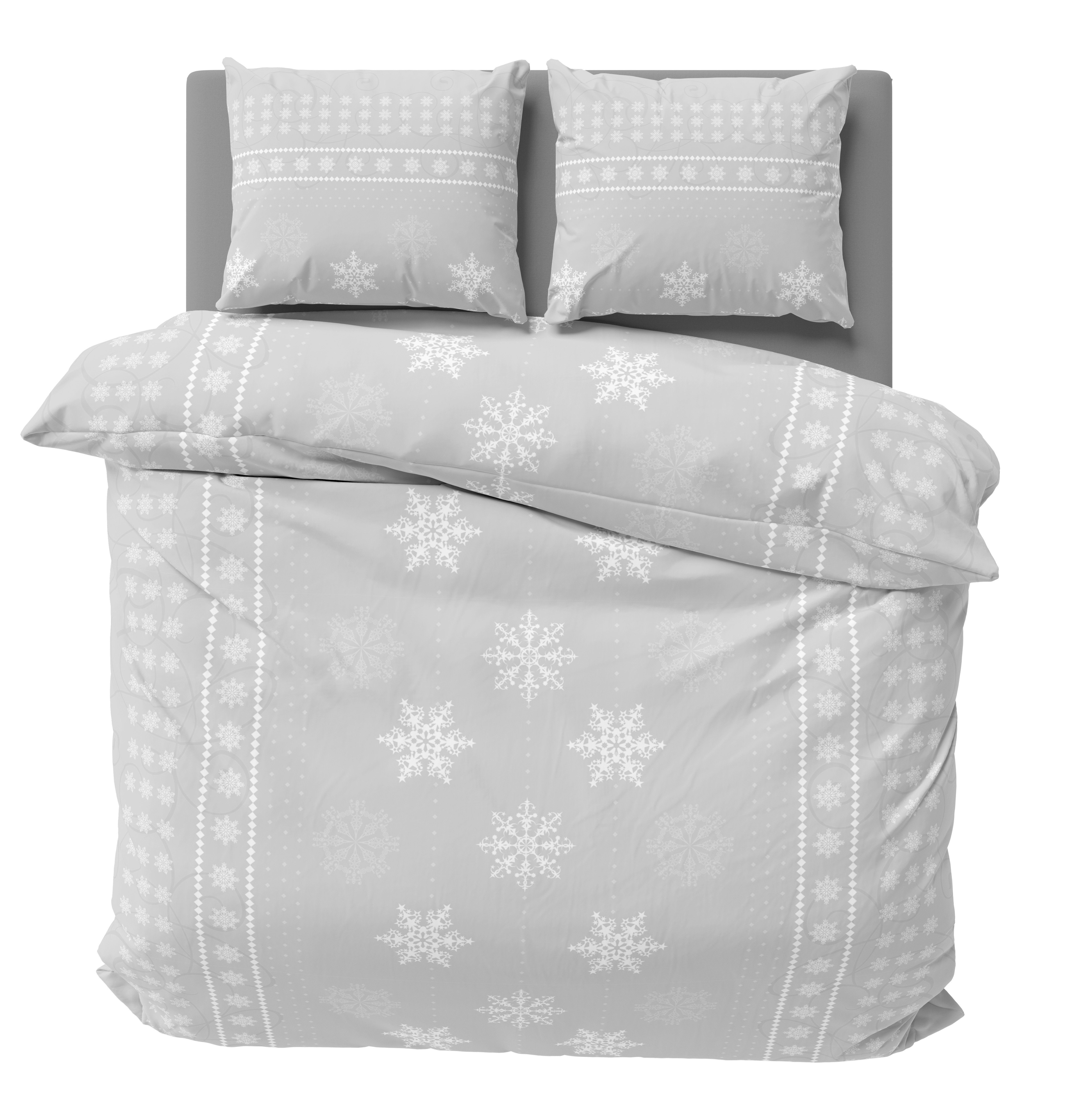 One Home Bettwäsche Schneeflocken, Biber, 3 günstig online kaufen
