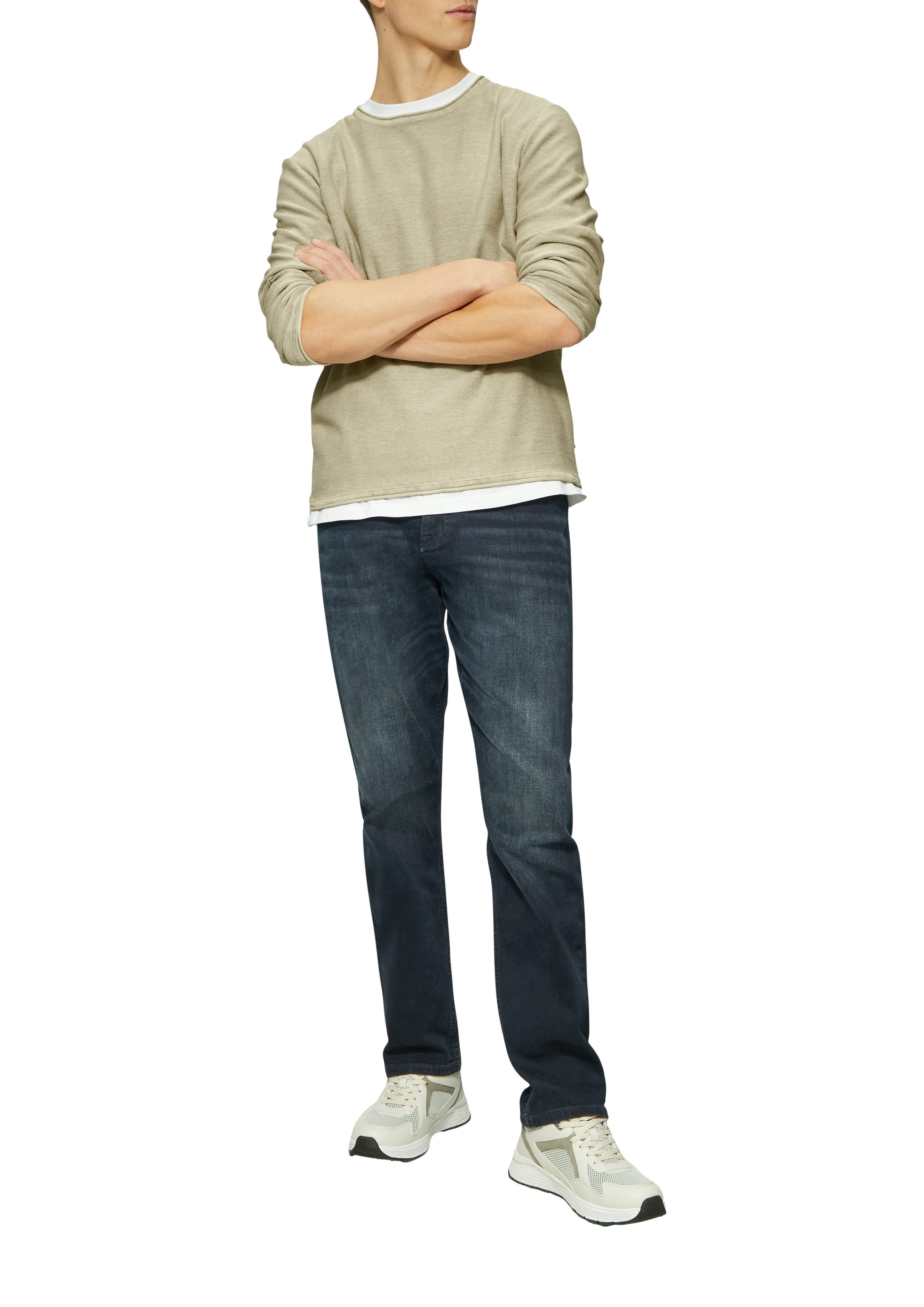 QS Strickpullover mit Rollkante günstig online kaufen