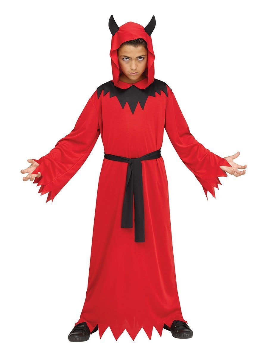 Fun World Teufel-Kostüm Teufelspriester - Halloween Kostüm Kinder Junge, Für kleine Dämonen und Teufelsanbeter