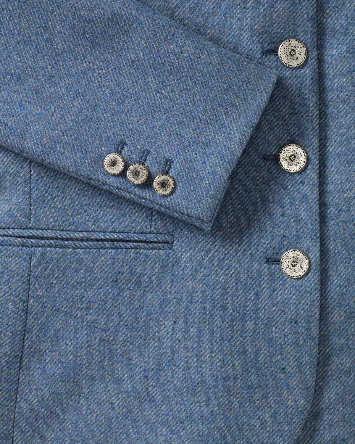 Luis Steindl Trachtenjacke Tweed-Stehkragenjacke