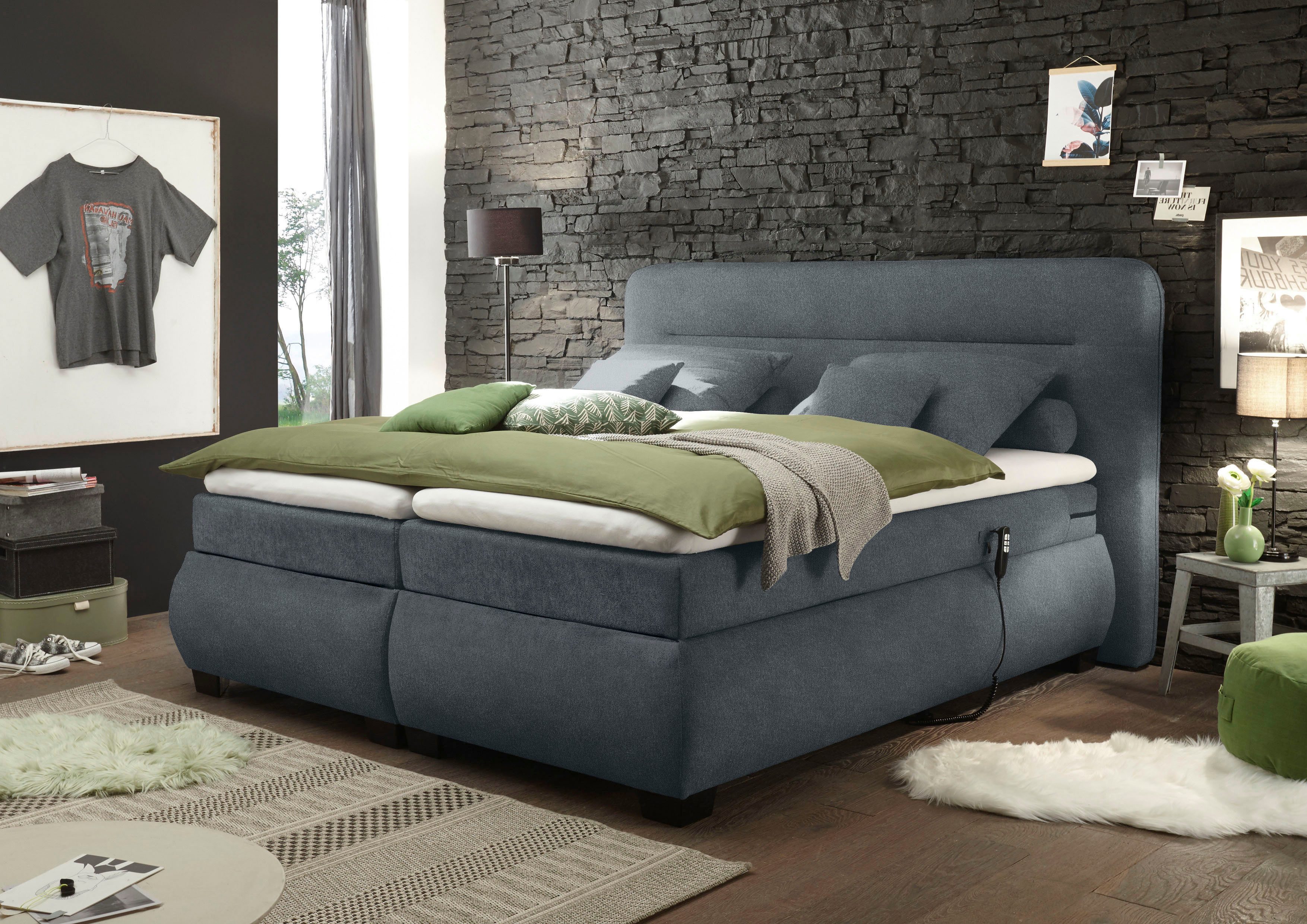 ED EXCITING DESIGN Boxspringbett Evolution, inkl. Motor und Topper