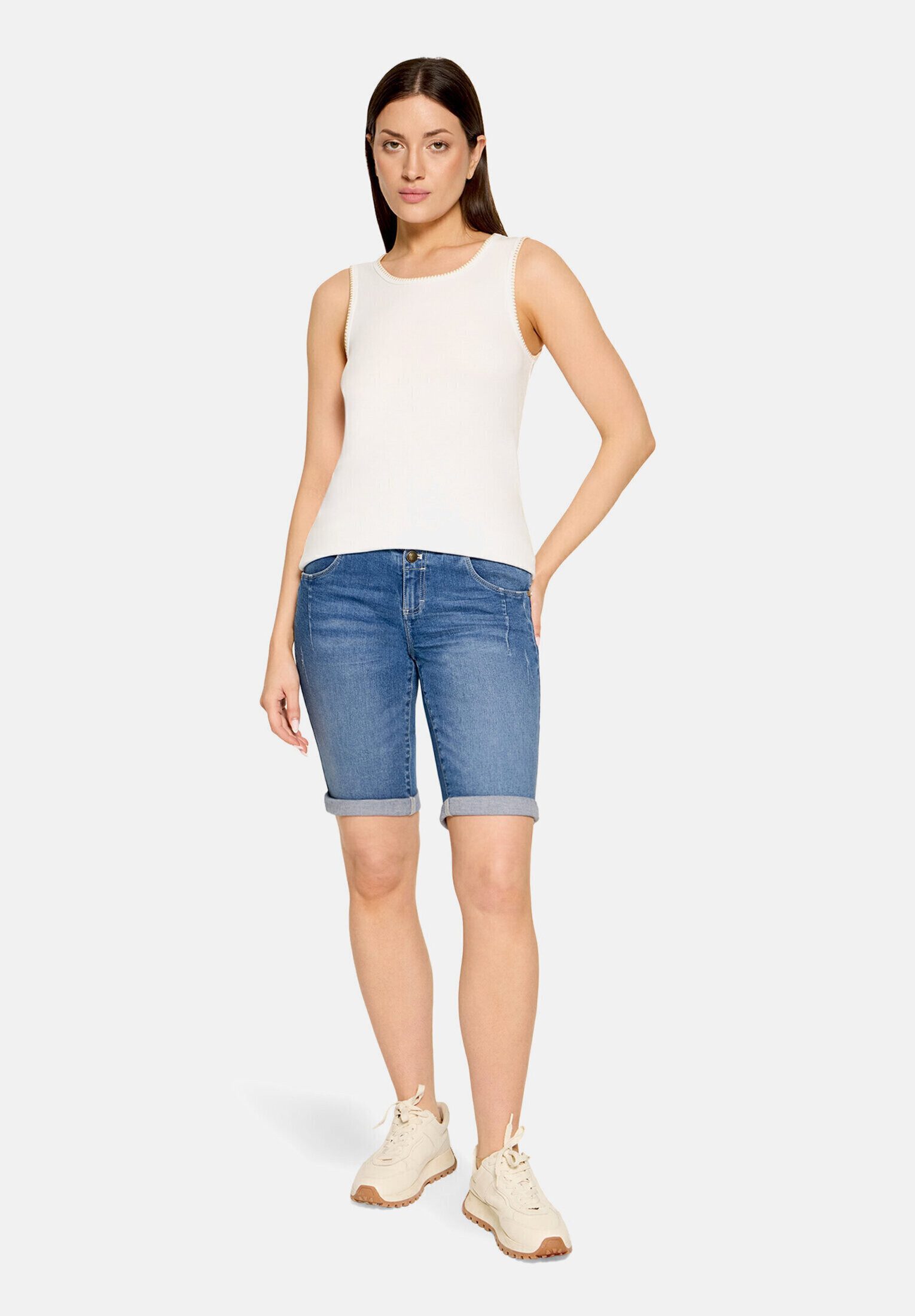 Cartoon T-Shirt Damen mit Rundhalsausschnitt (1-tlg)
