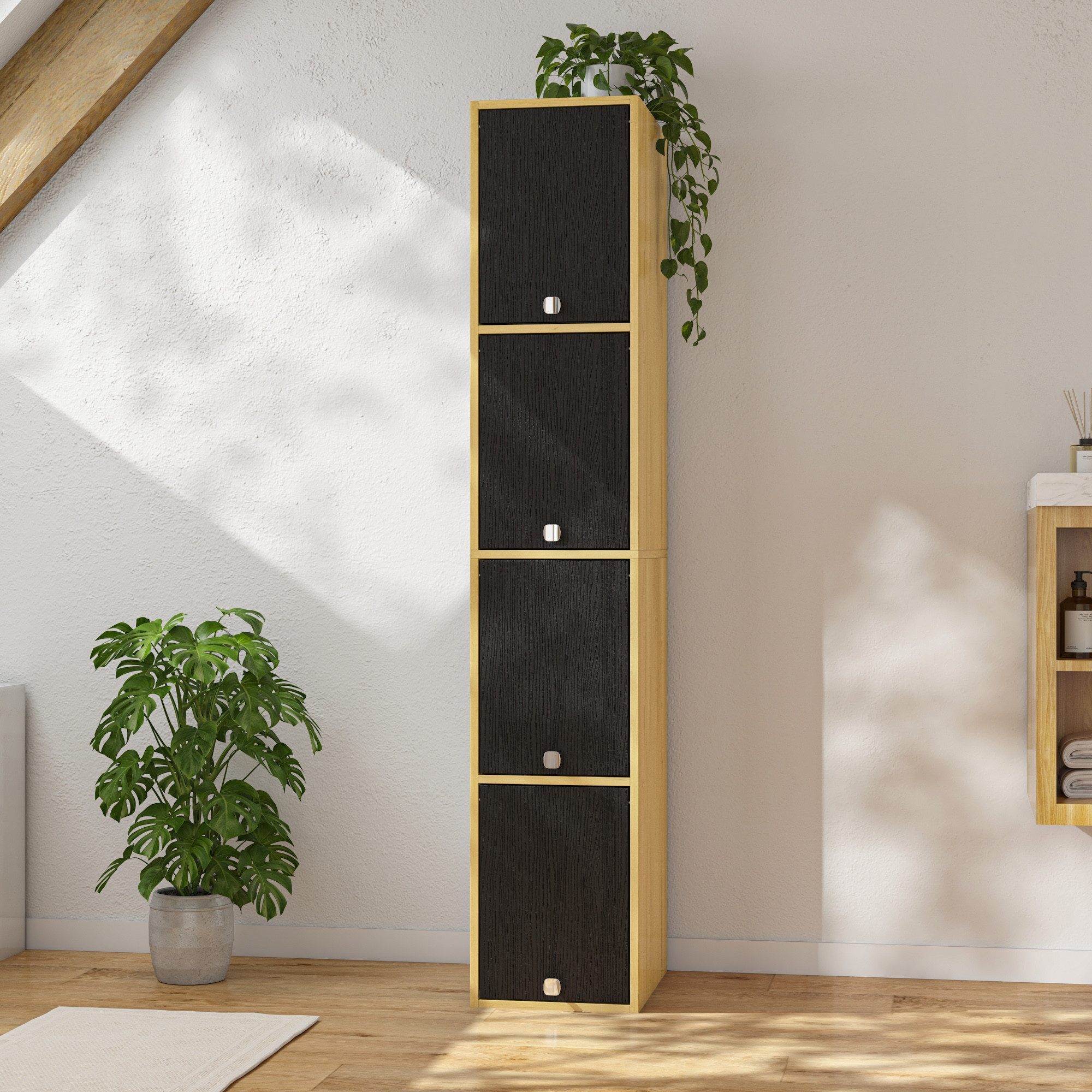 FUFU&GAGA Hochschrank für Büro, Modernes Design, günstig online kaufen