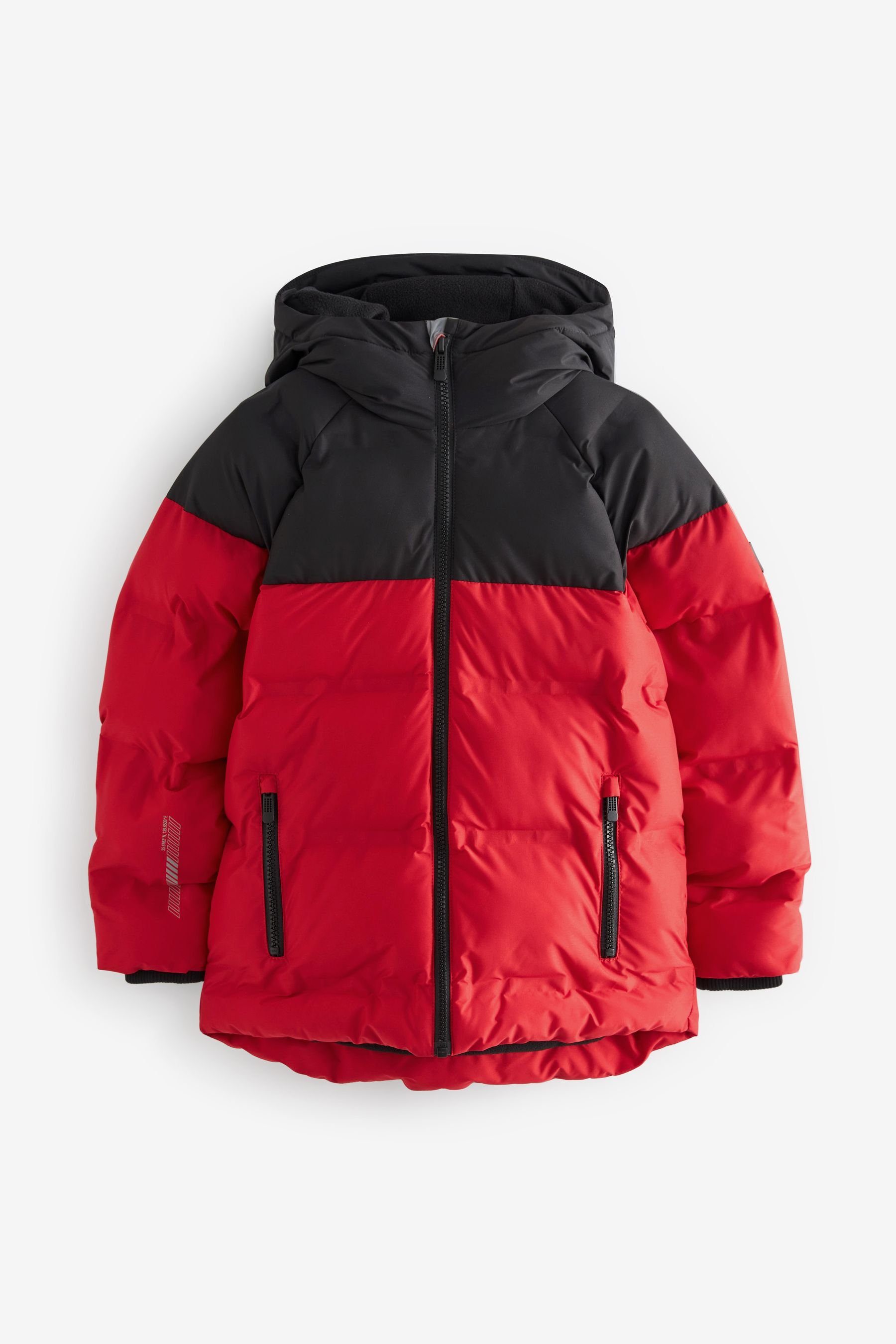 Next (1-St) and Steppjacke Red Black Wattierter Steppmantel