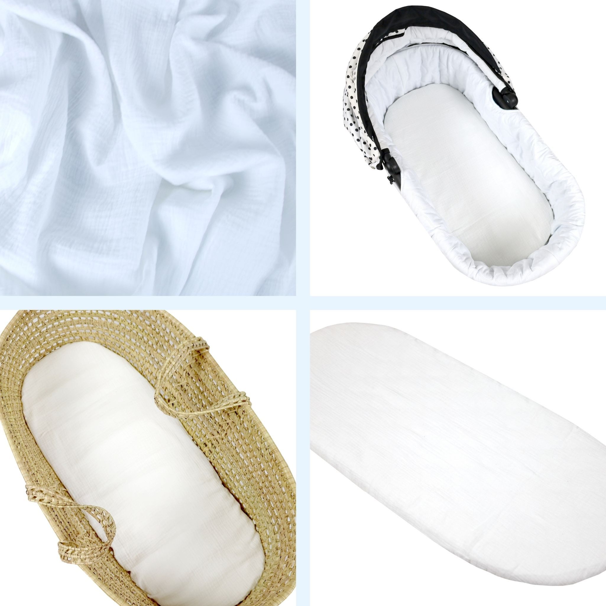 BabyLux Spannbettlaken Musselin Set – 3er günstig online kaufen