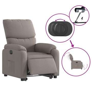 vidaXL Sessel Relaxsessel mit Aufstehhilfe Elektrisch Taupe Stoff (1-St)