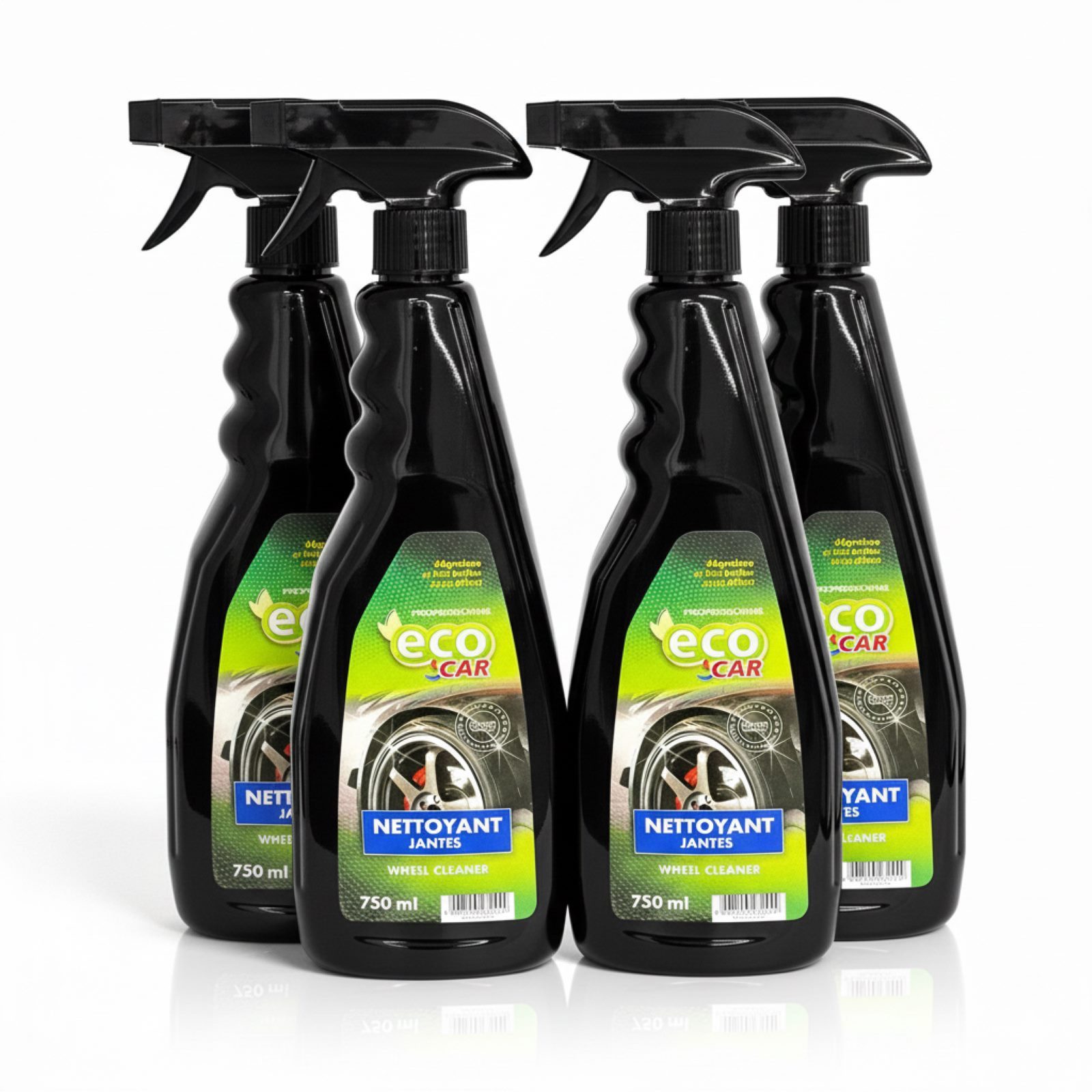 HAC24 KFZ Felgenreiniger Spray Auto- & Motorrad Felgenreiniger Felgenreiniger (4-St. für Leichtmetall- und Stahlfelgen)