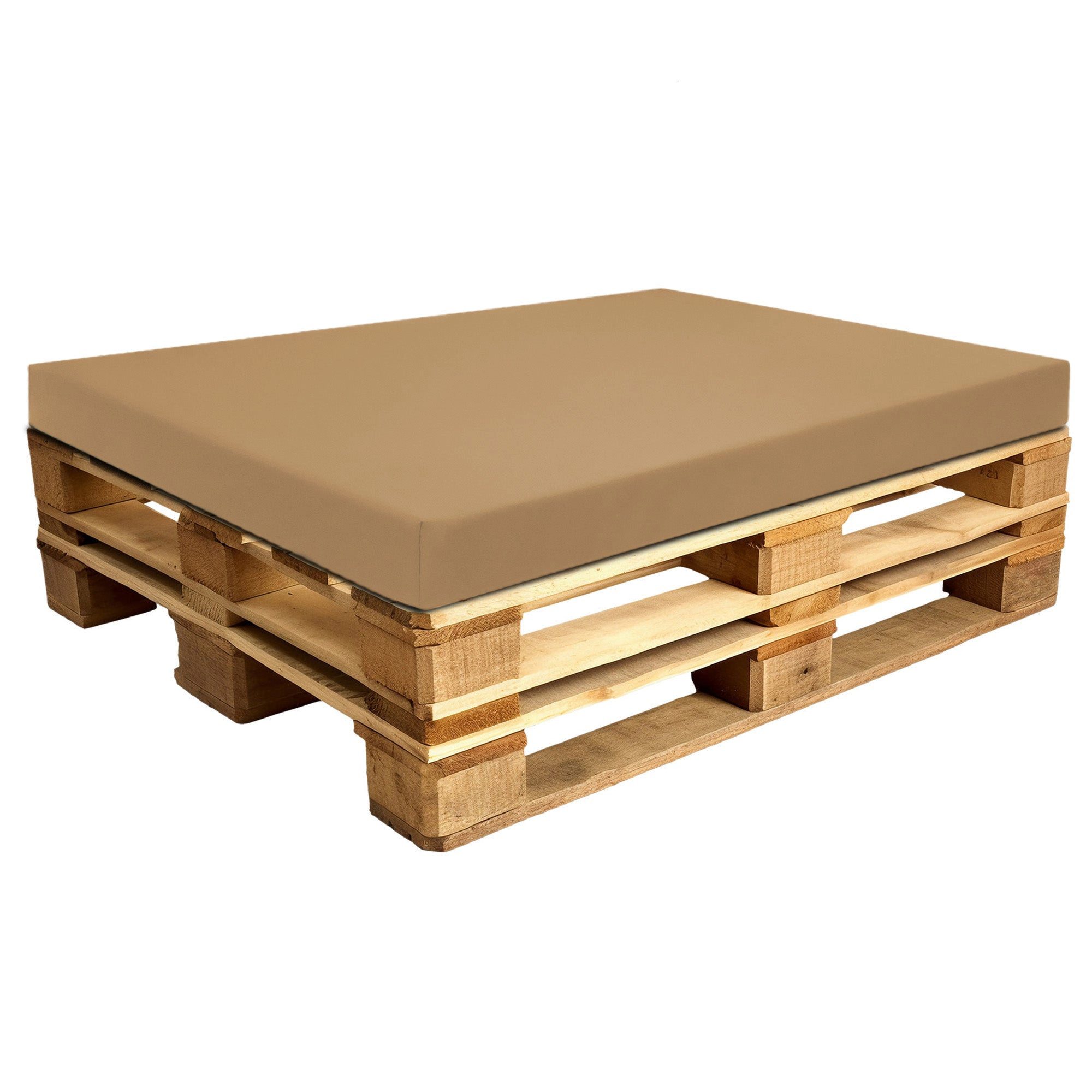 Amazinggirl Palettenkissen Palettenkissen Outdoor Sitzkissen 80 x 120 cm - Schaumstoff Beige