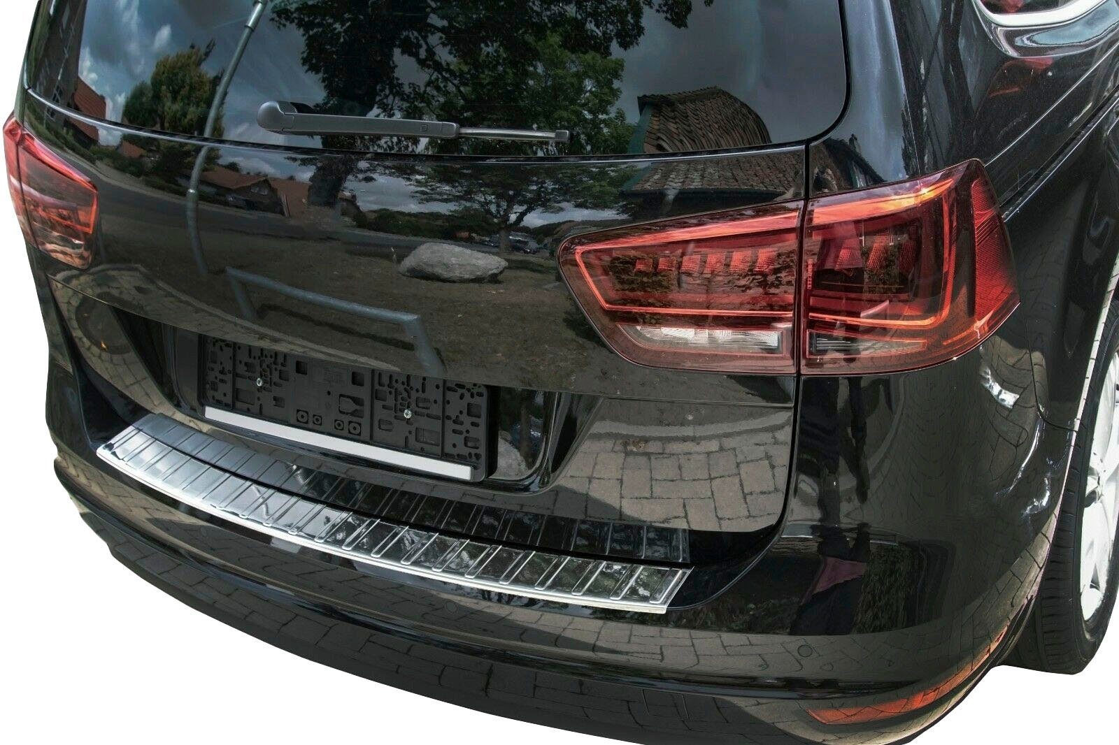 RECAMBO poliert Edelstahl SHARAN chrom II, ab 2010, ALHAMBRA II, für VW SEAT Ladekantenschutz, Zubehör