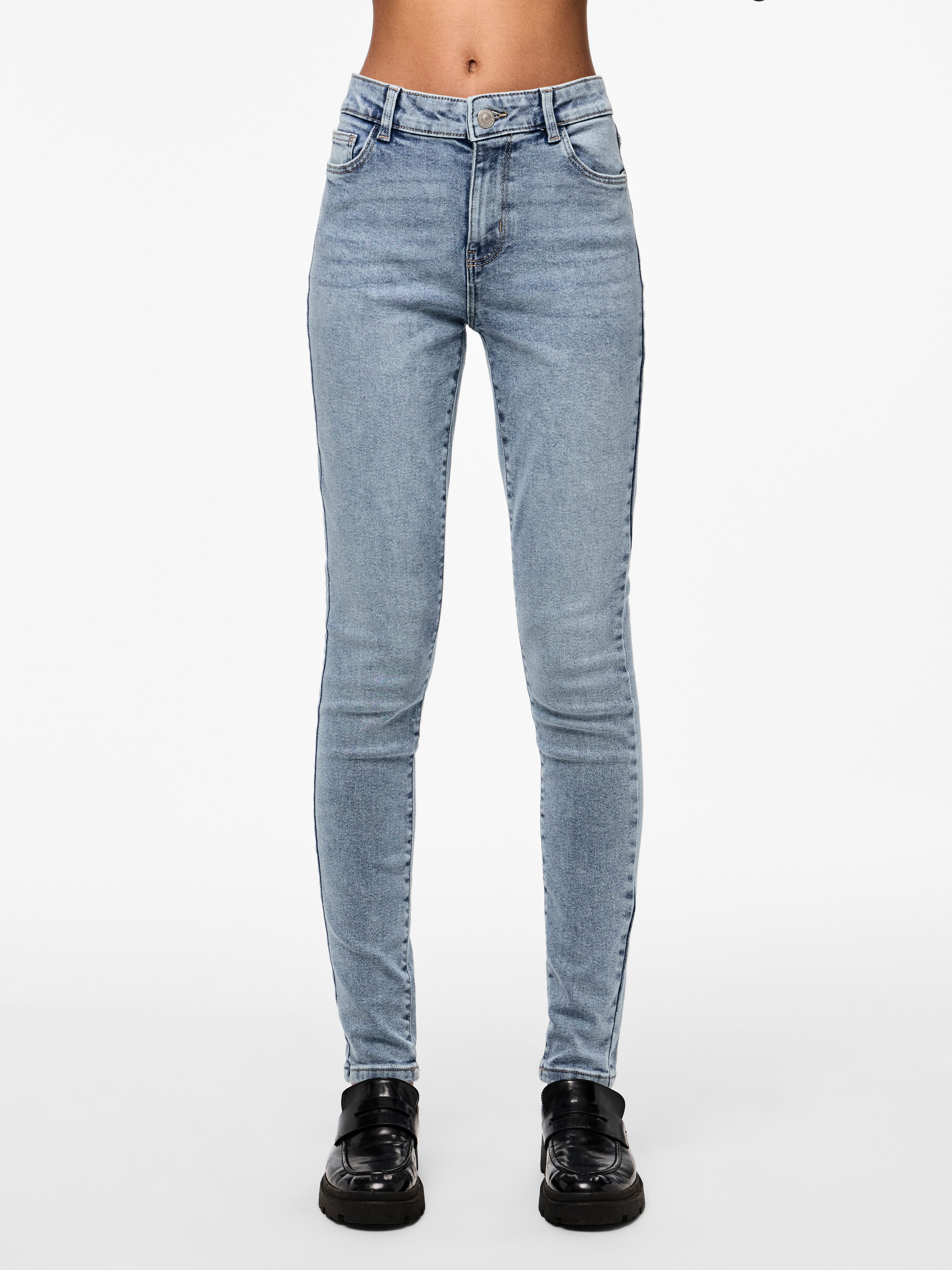 pieces Skinny-fit-Jeans PCDANA MW SKINNY JEANS LB302 NOOS BC günstig online kaufen