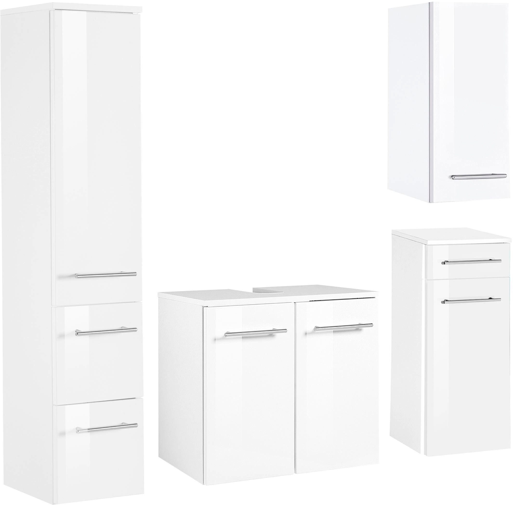 welltime Badmöbel-Set Venedig, (4-St), Waschbeckenunterschrank (Breite 50 c günstig online kaufen