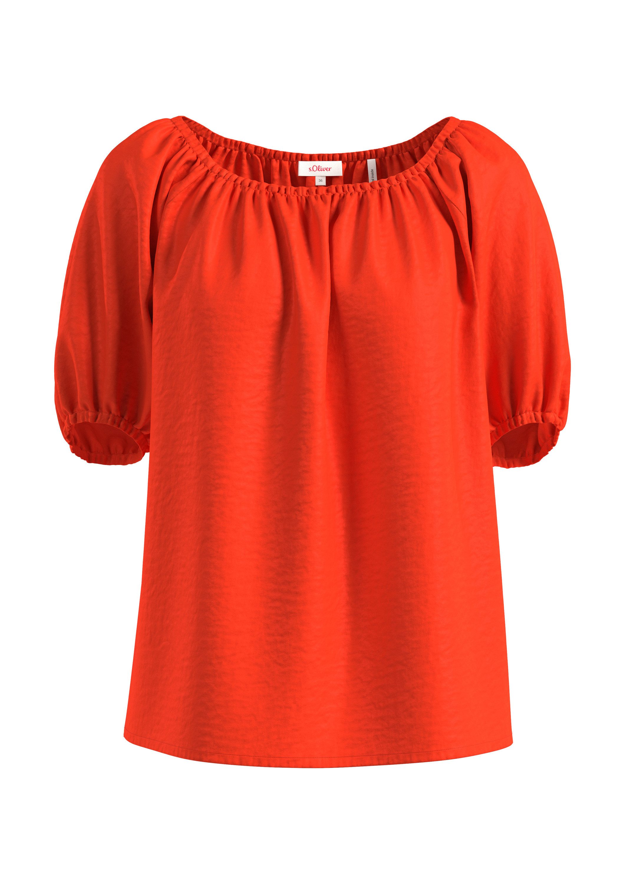 s.Oliver Kurzarmbluse Bluse Bluse aus Modalmix