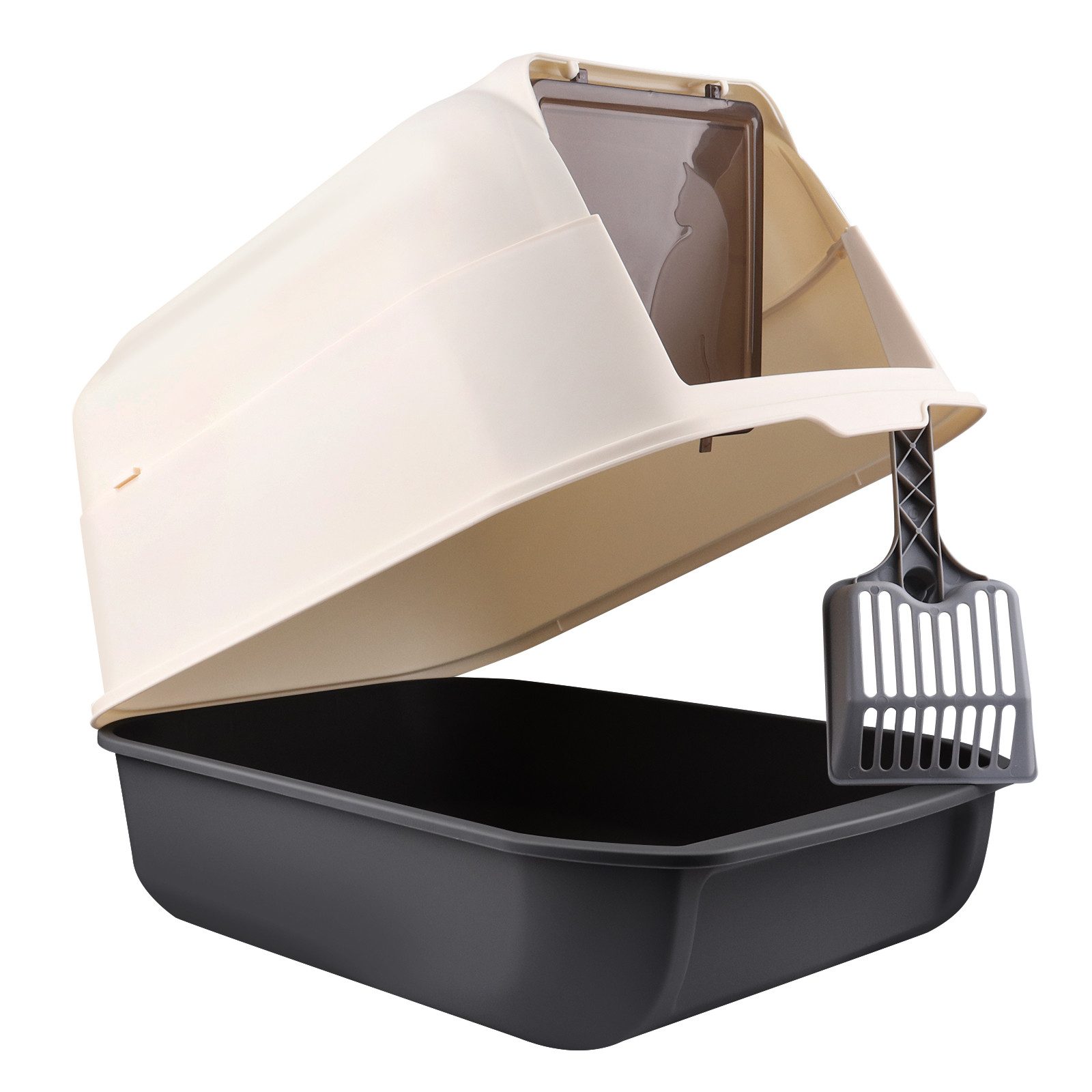 JEOBEST Katzentoilette Cat Litter Box, Katzen klo, Katzenklo mit Kapuze, XL günstig online kaufen