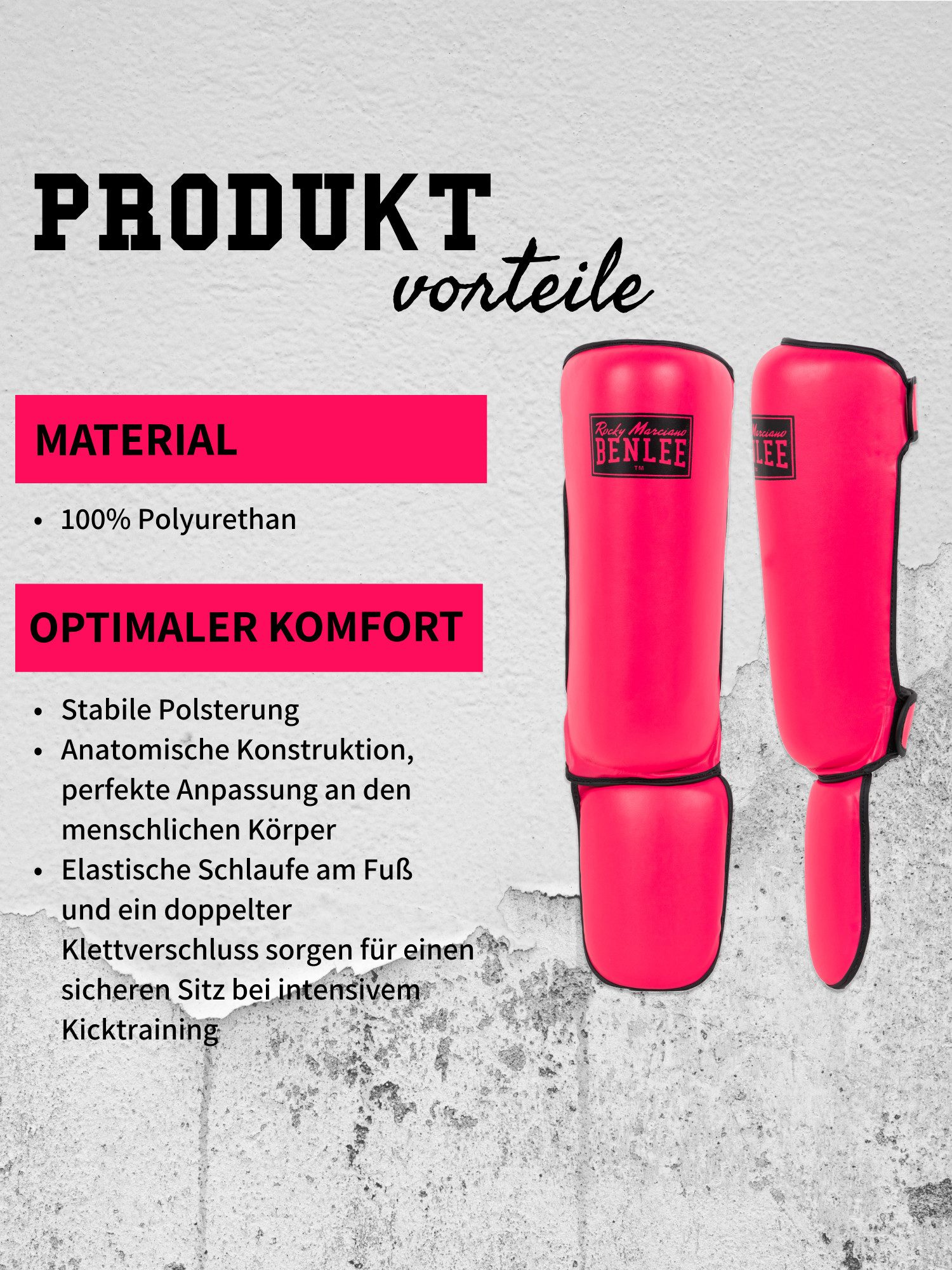 Benlee Rocky Marciano Kampfsport Schienbeinschoner GUARDIAN (2-tlg)
