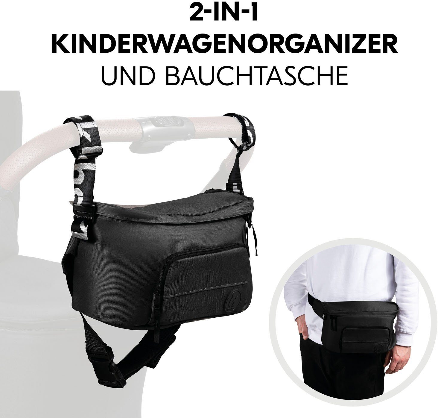 Pushchair Hip Hauck Bag Black Kinderwagen-Tasche