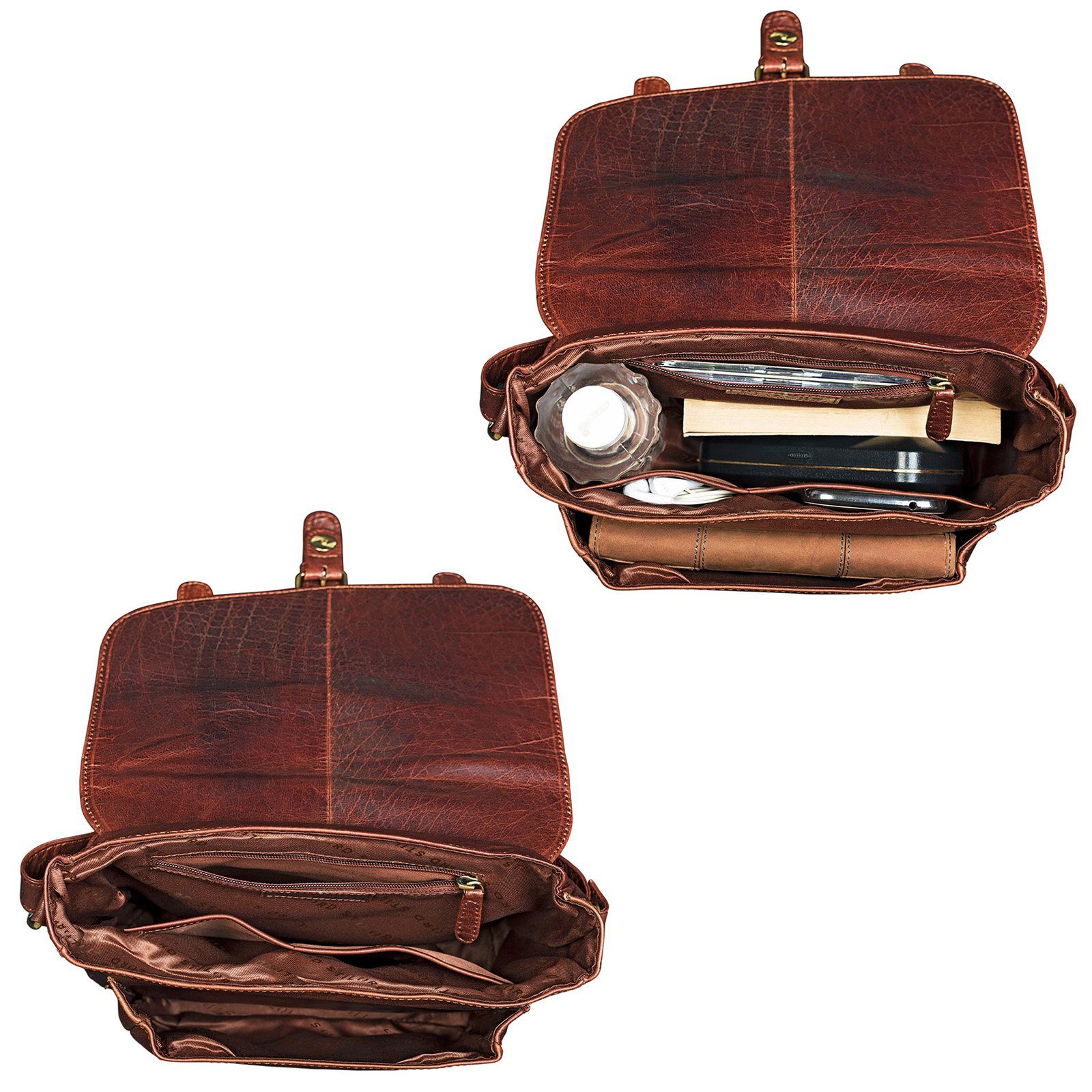 STILORD Handtasche "Lara" Vintage Umhängetasche Damen Leder