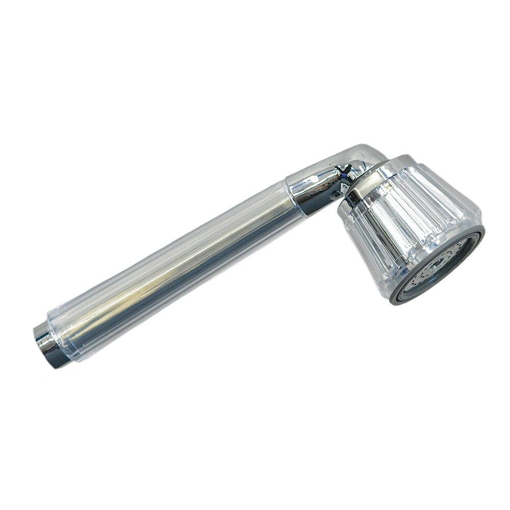 OEG GmbH Brausegarnitur Handbrause Kristall, 1/2" Anschluss verchromt/transparent, 2 (hart>wei