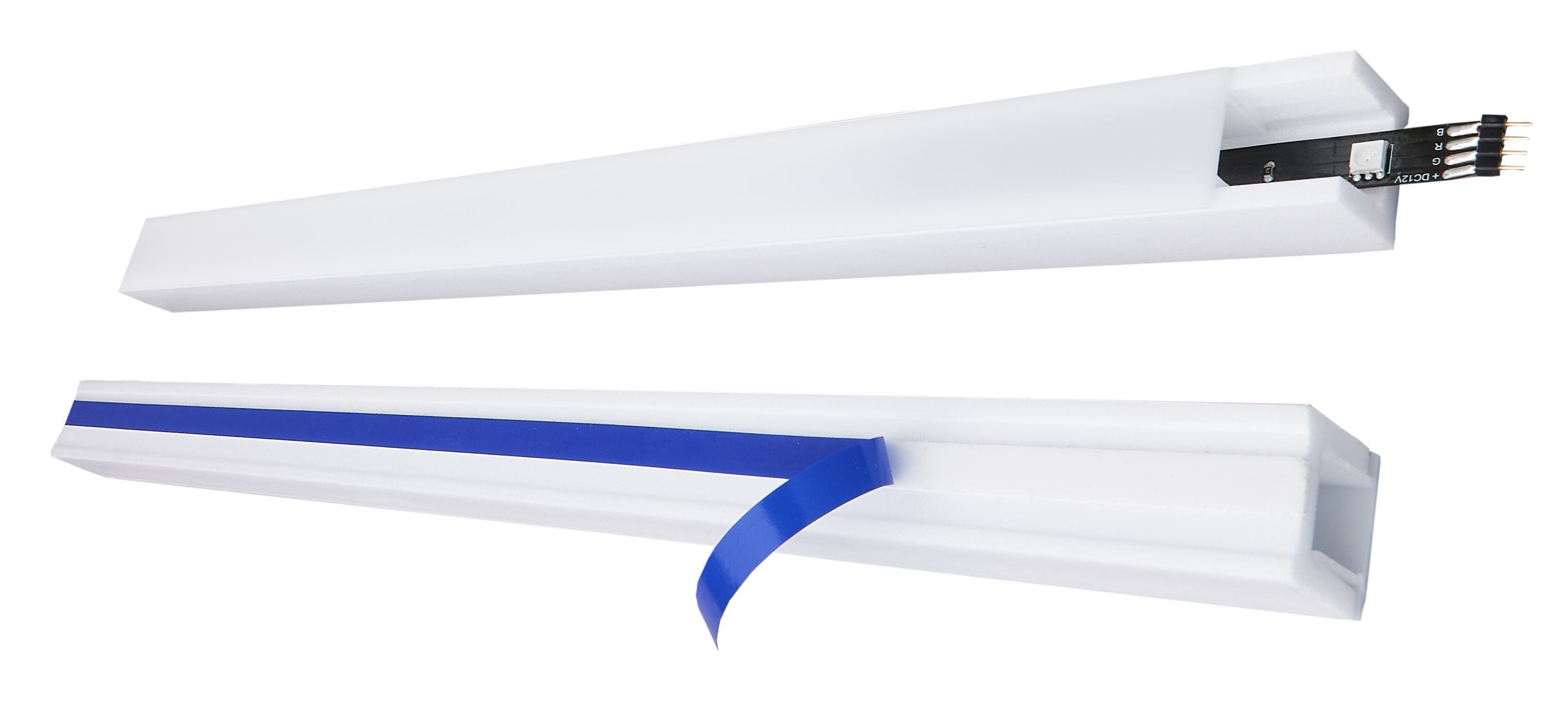 Decosa Zierleiste Lichtleiste Kira selbstklebend Innen Beleuchtung XPS - 18Stück(36m), Selbstklebend, Polystyrol (Styropor), 18-St., Selbstklebend, stoß- und schlagfest, indirekte Beleuchtung, Diffusor