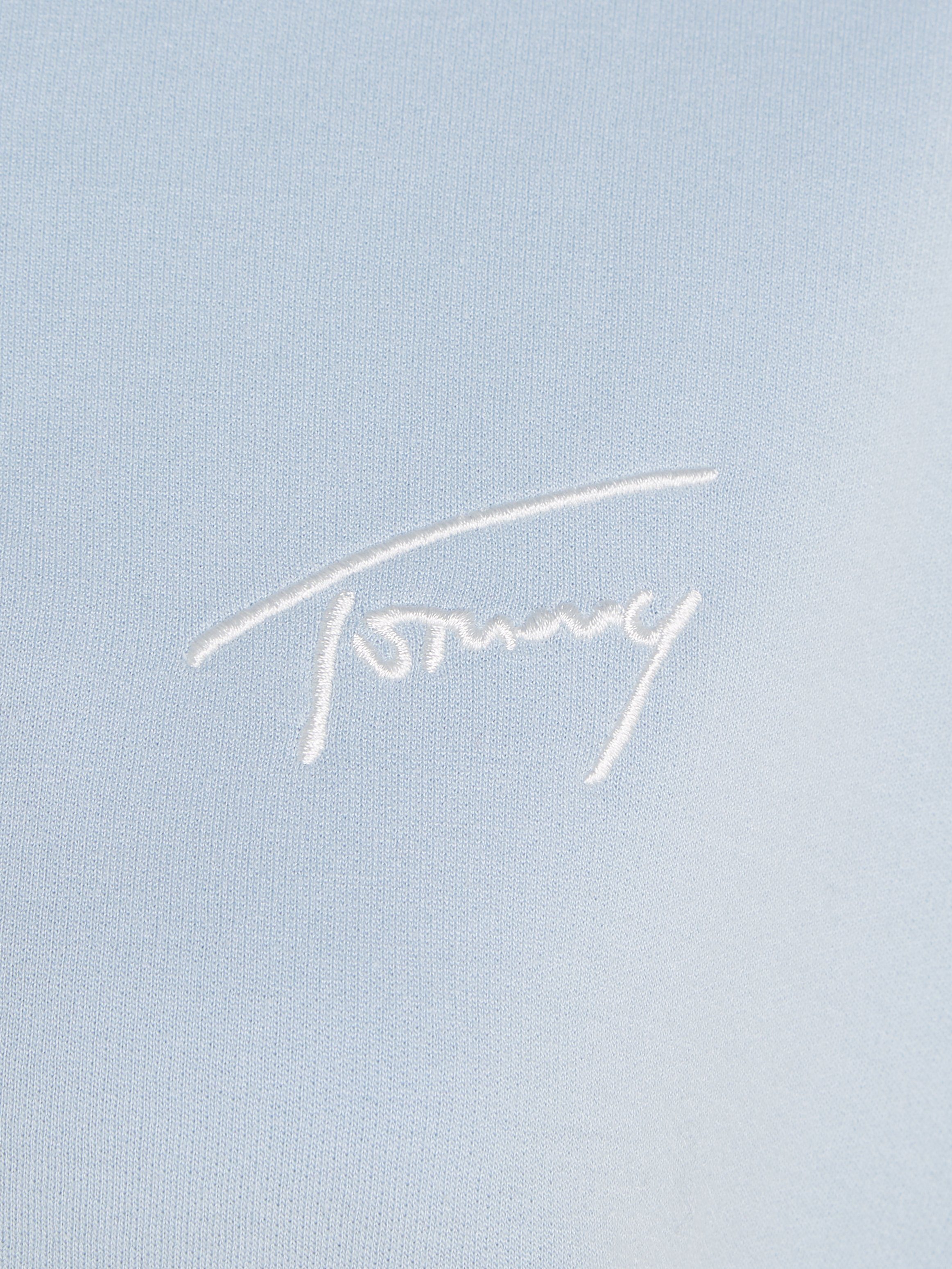 SIGNATURE TJW Tommy Jeans Breezy_Blue mit THRU ZIP Logoschriftzug Sweatjacke REG